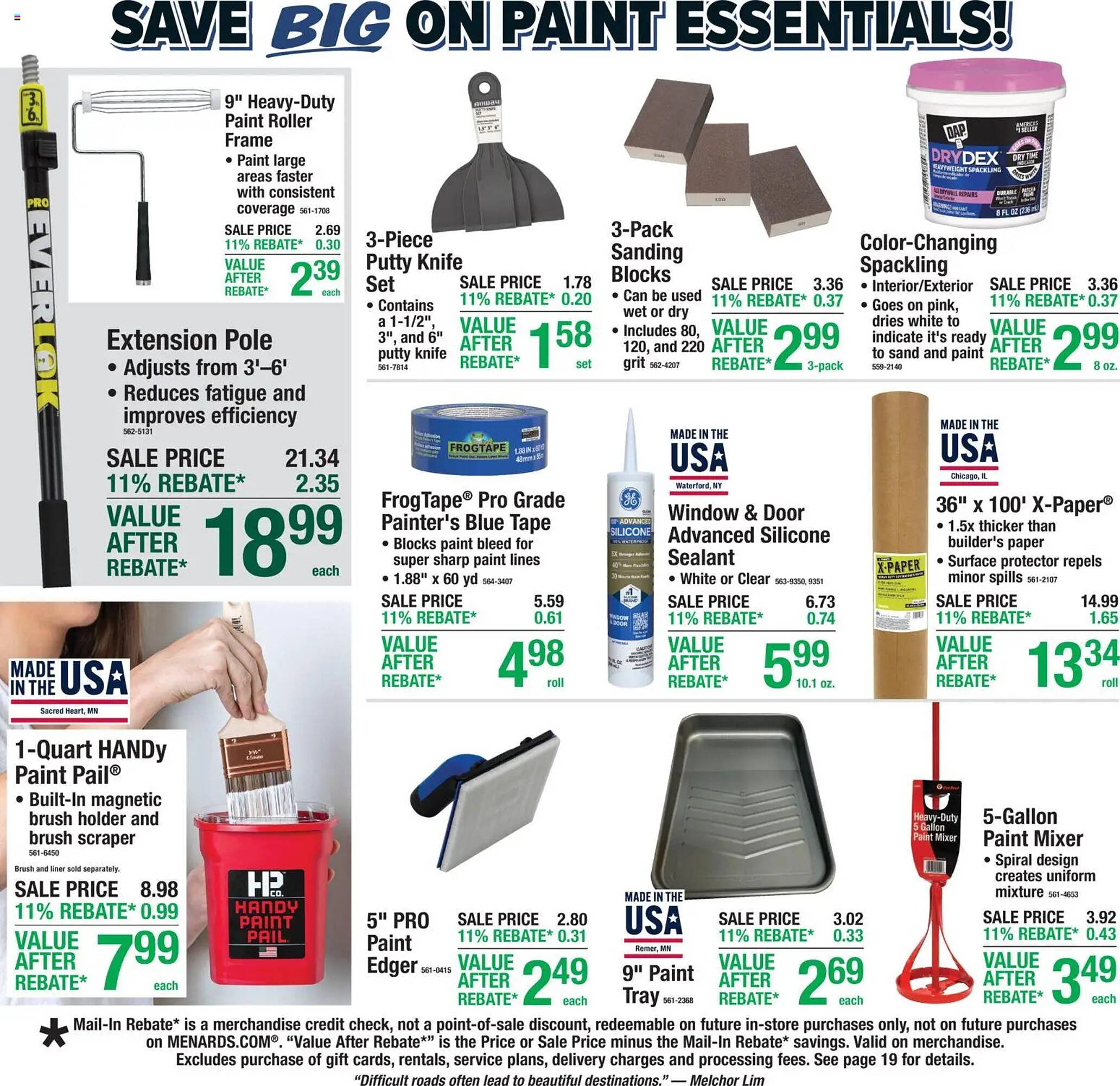 Menards weekly ad