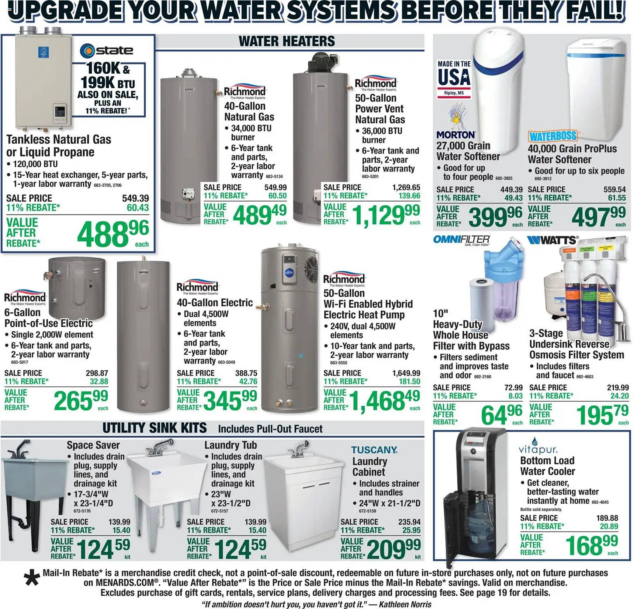 Menards weekly ad