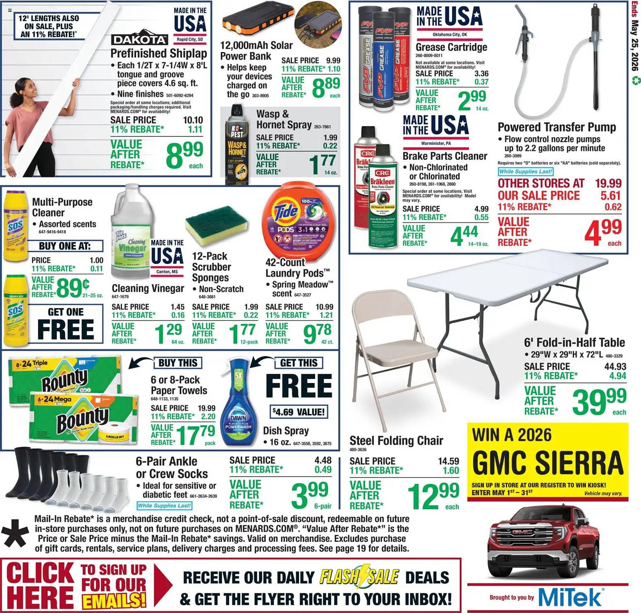 Menards weekly ad