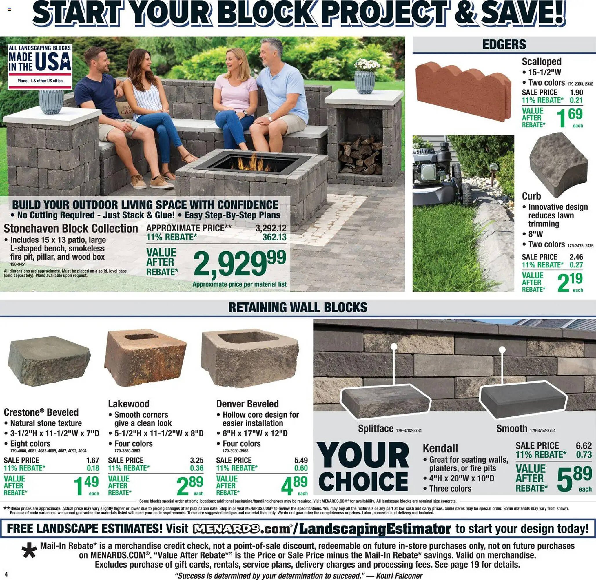 Menards weekly ad