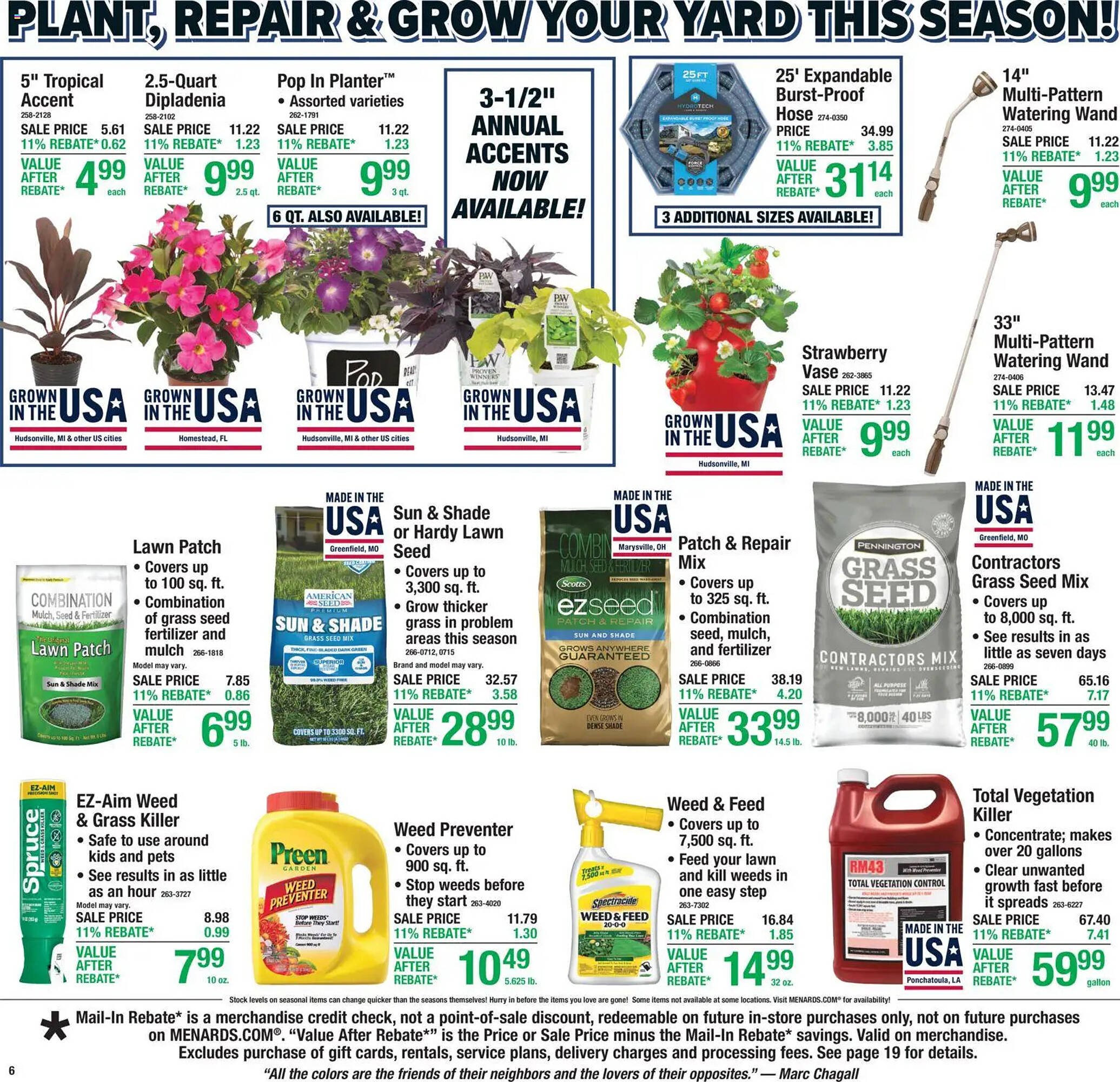 Menards weekly ad