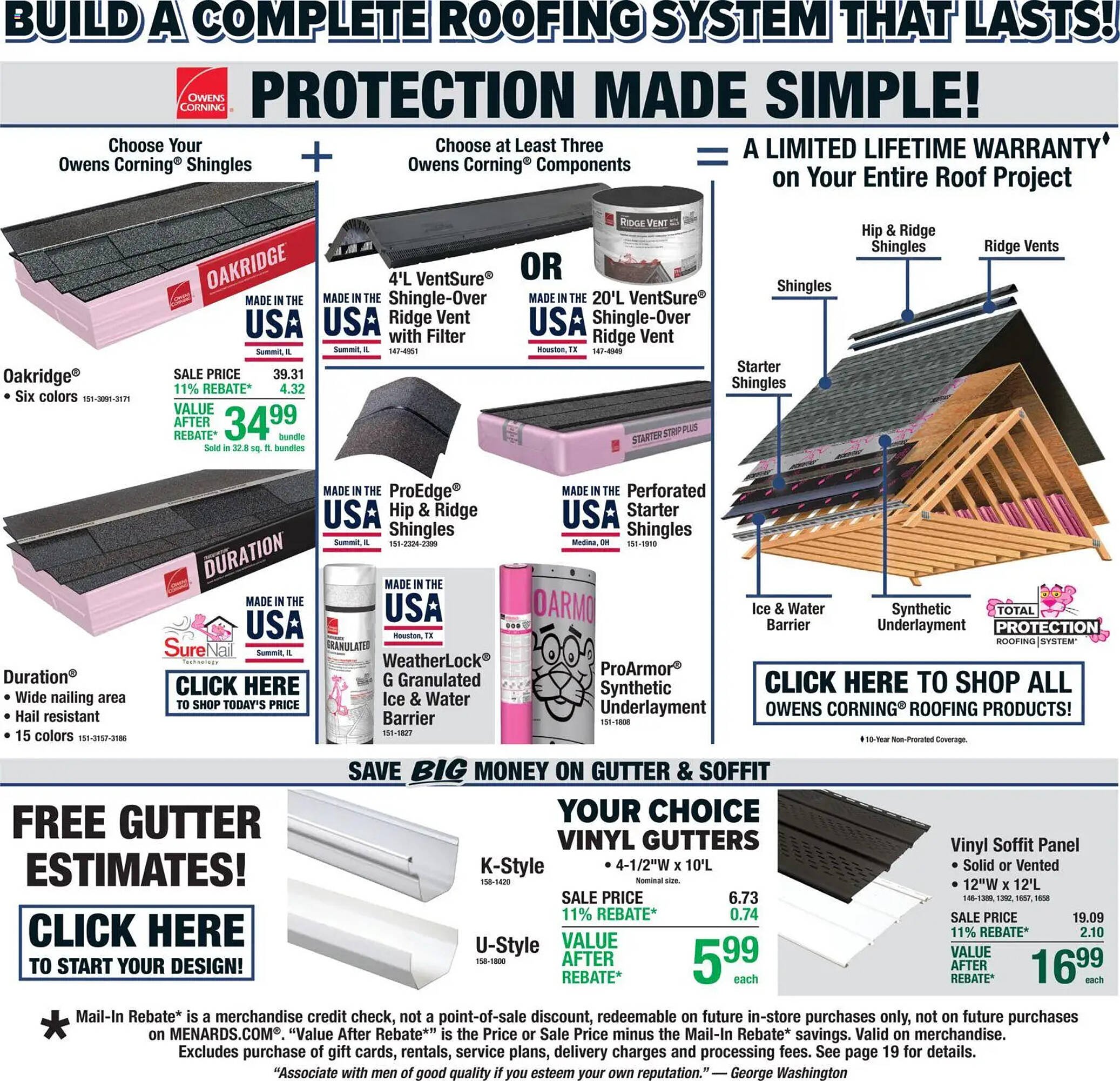 Menards weekly ad