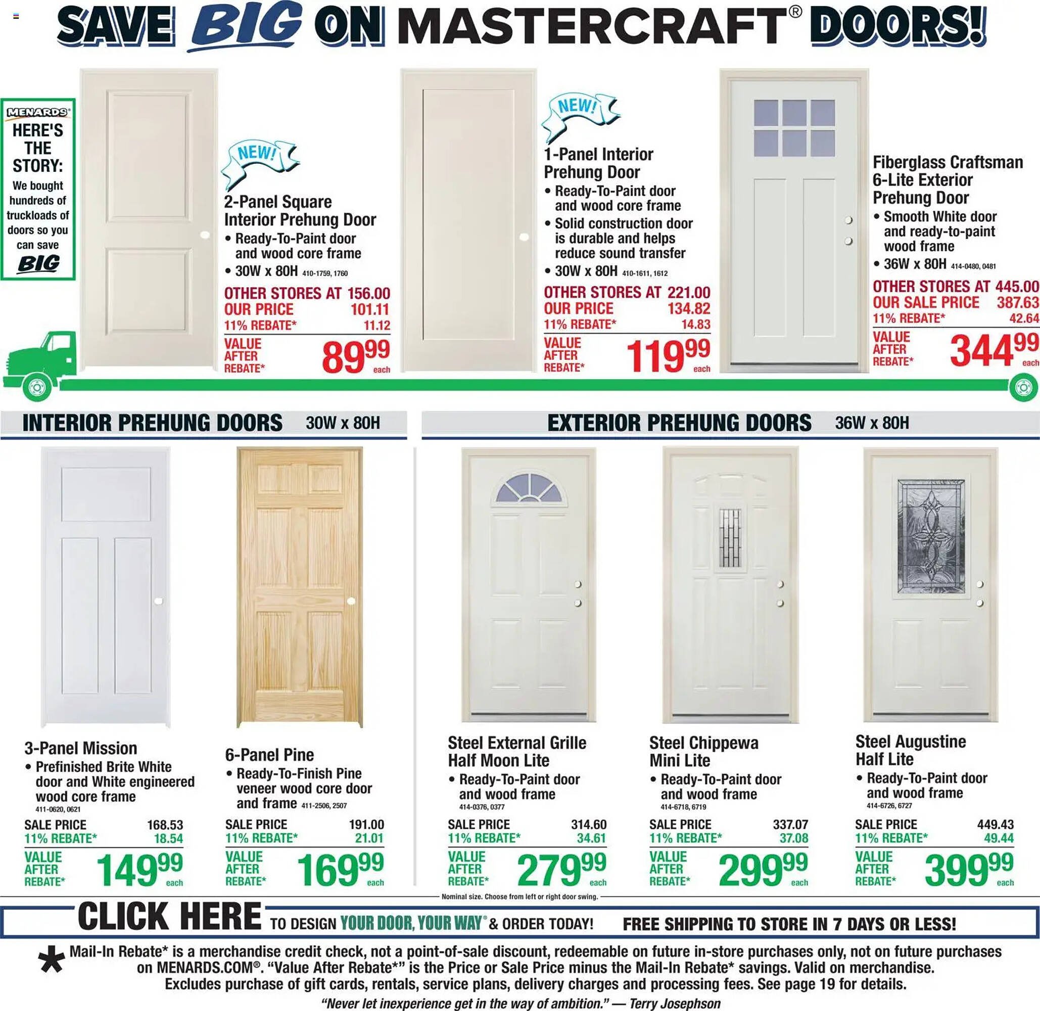 Menards weekly ad
