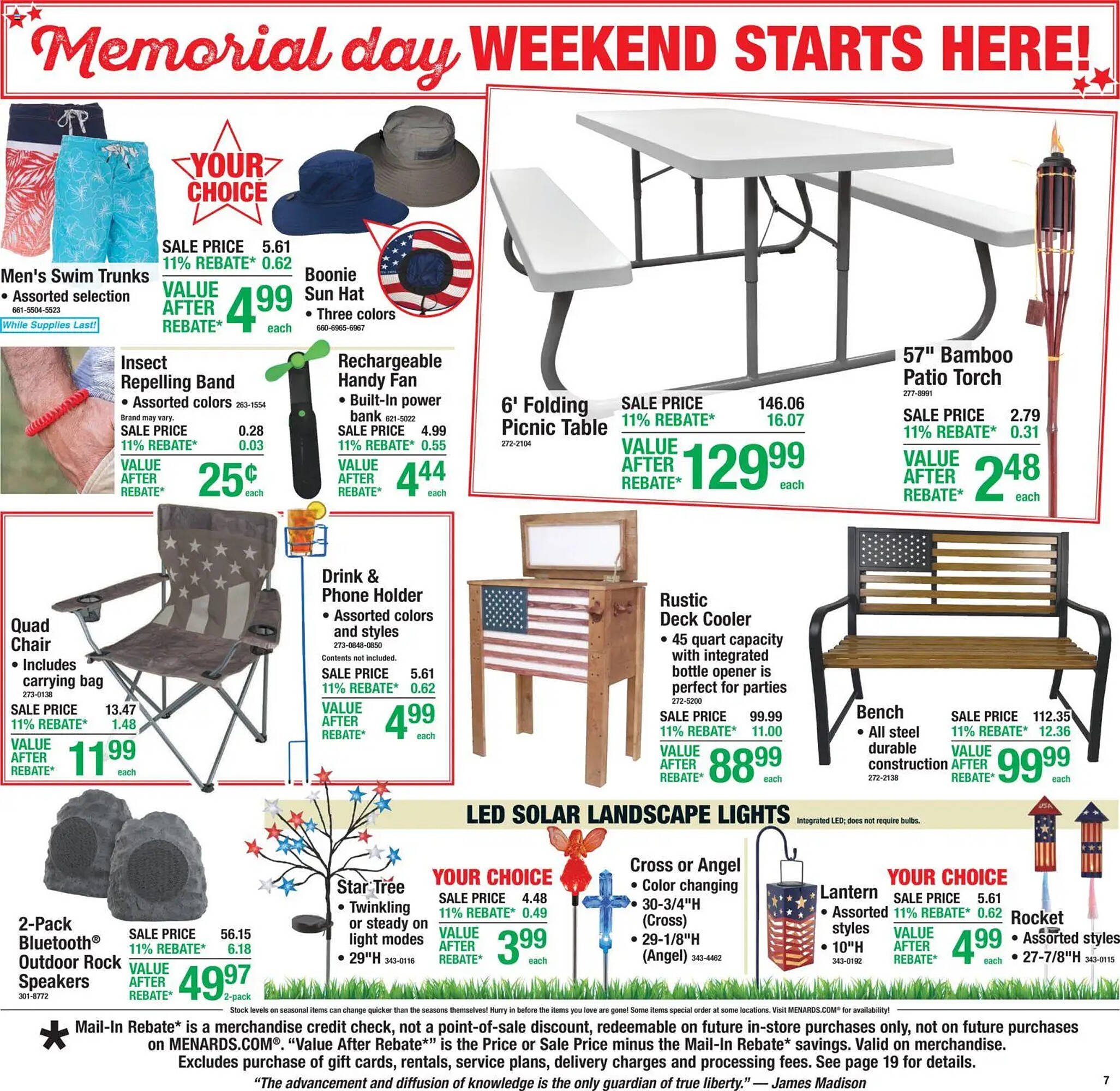 Menards weekly ad