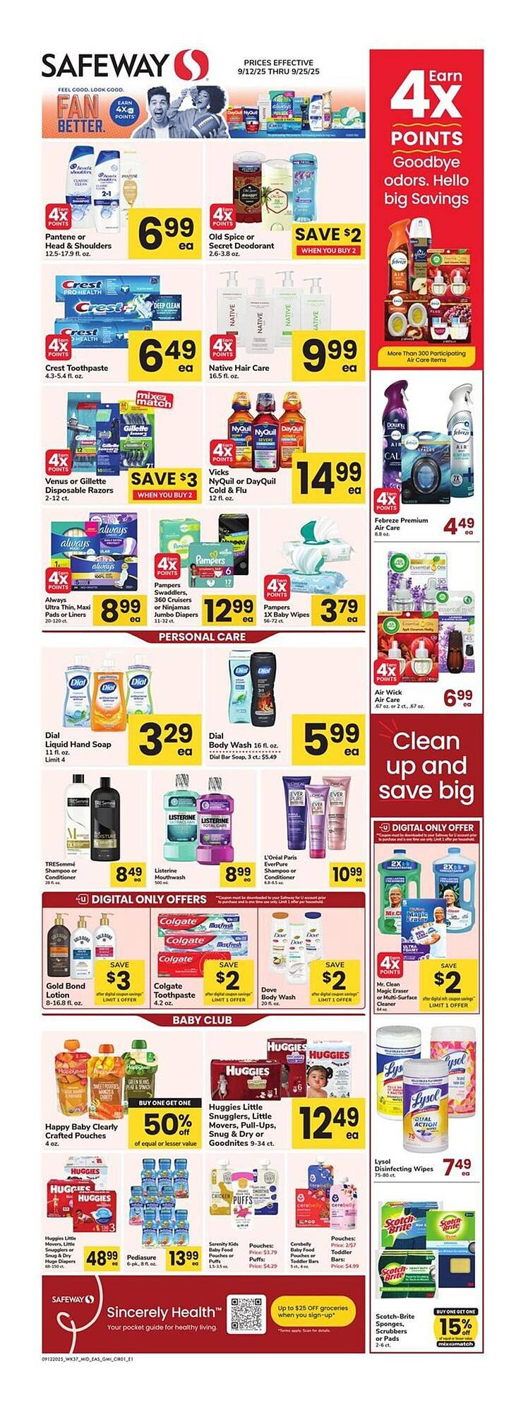 Safeway weekly ad (2025-09-12 - 2025-09-25) | 1