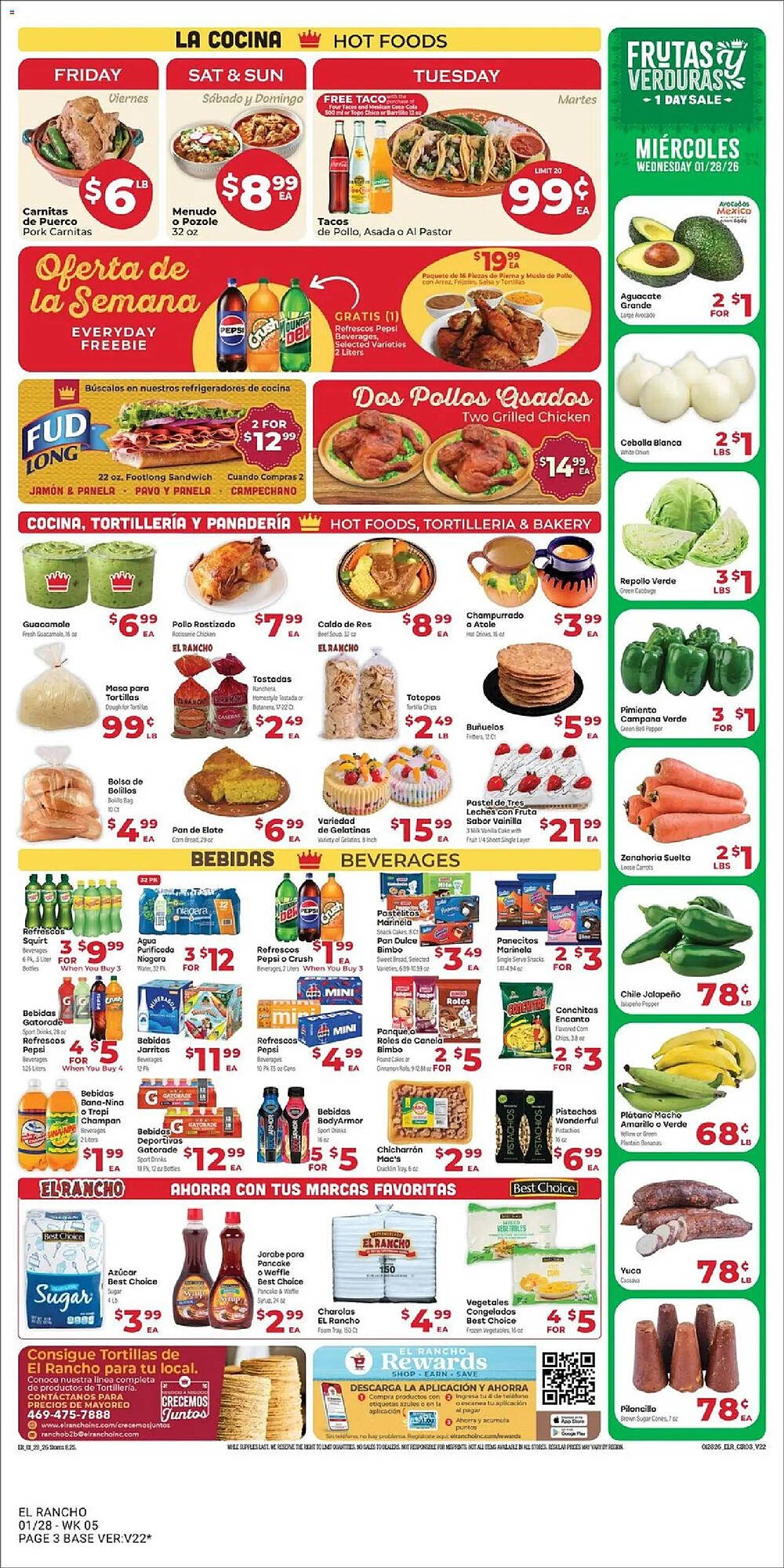 Supermercado El Rancho weekly ad
