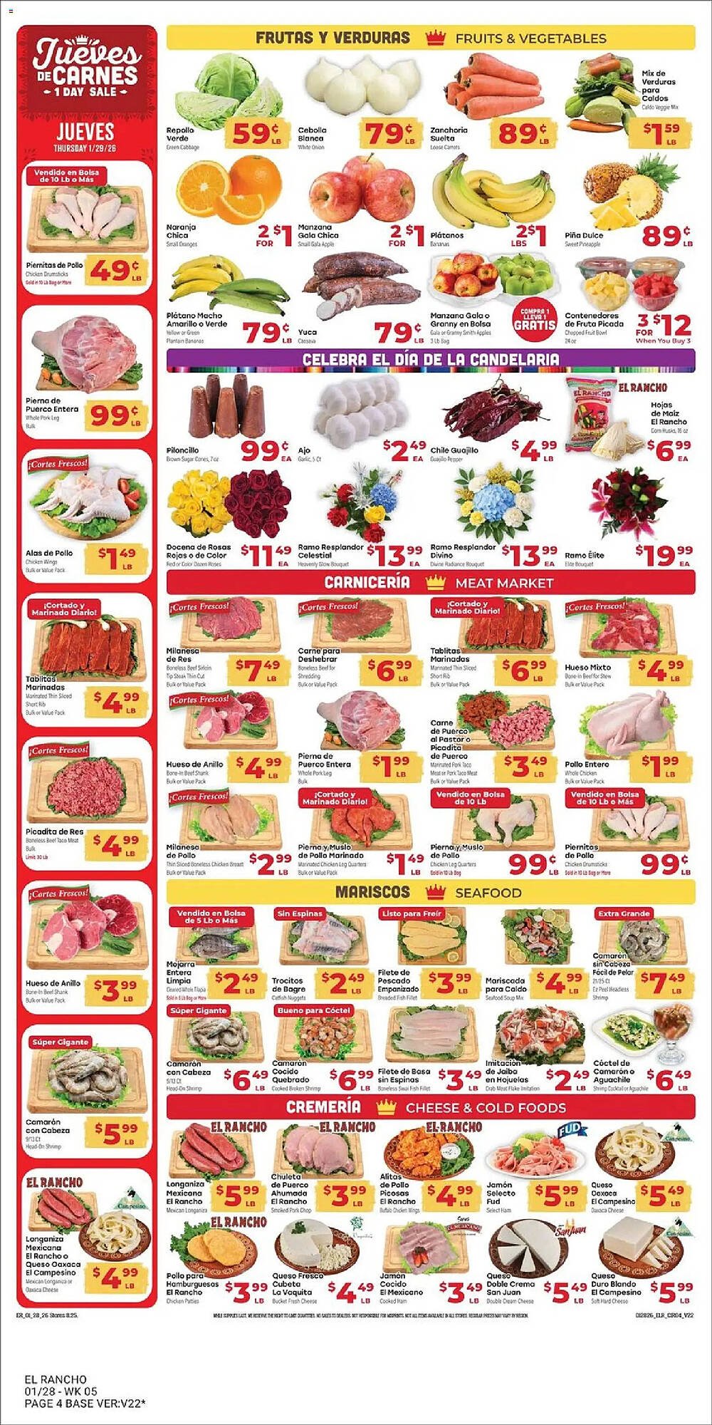 Supermercado El Rancho weekly ad