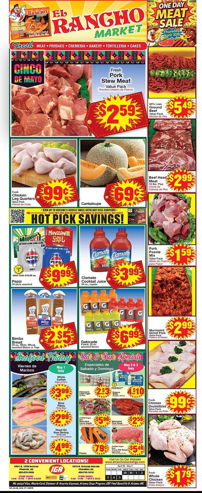 Supermercado El Rancho weekly ad