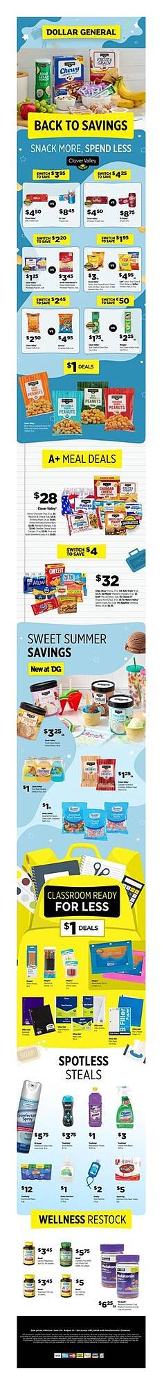 Dollar General Weekly Ad (2025-06-30 - 2025-08-31) | 1