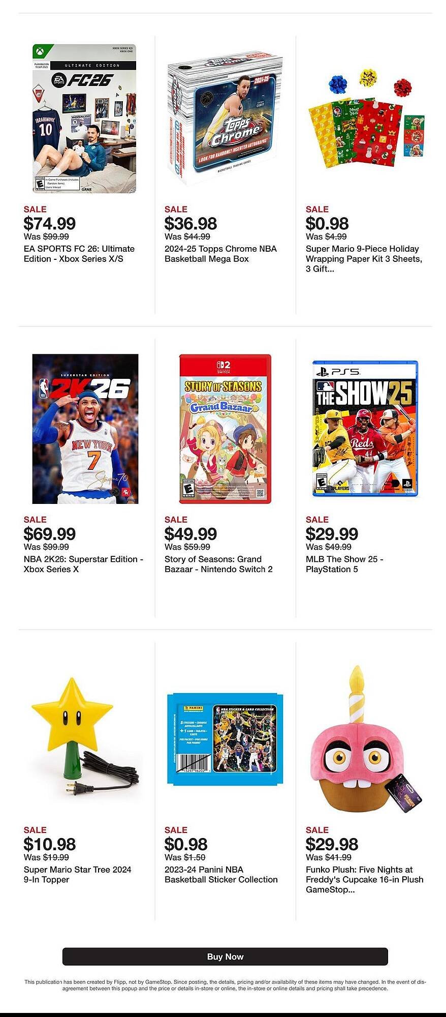Game Stop weekly ad (2025-10-27 - 2025-11-02) | 2