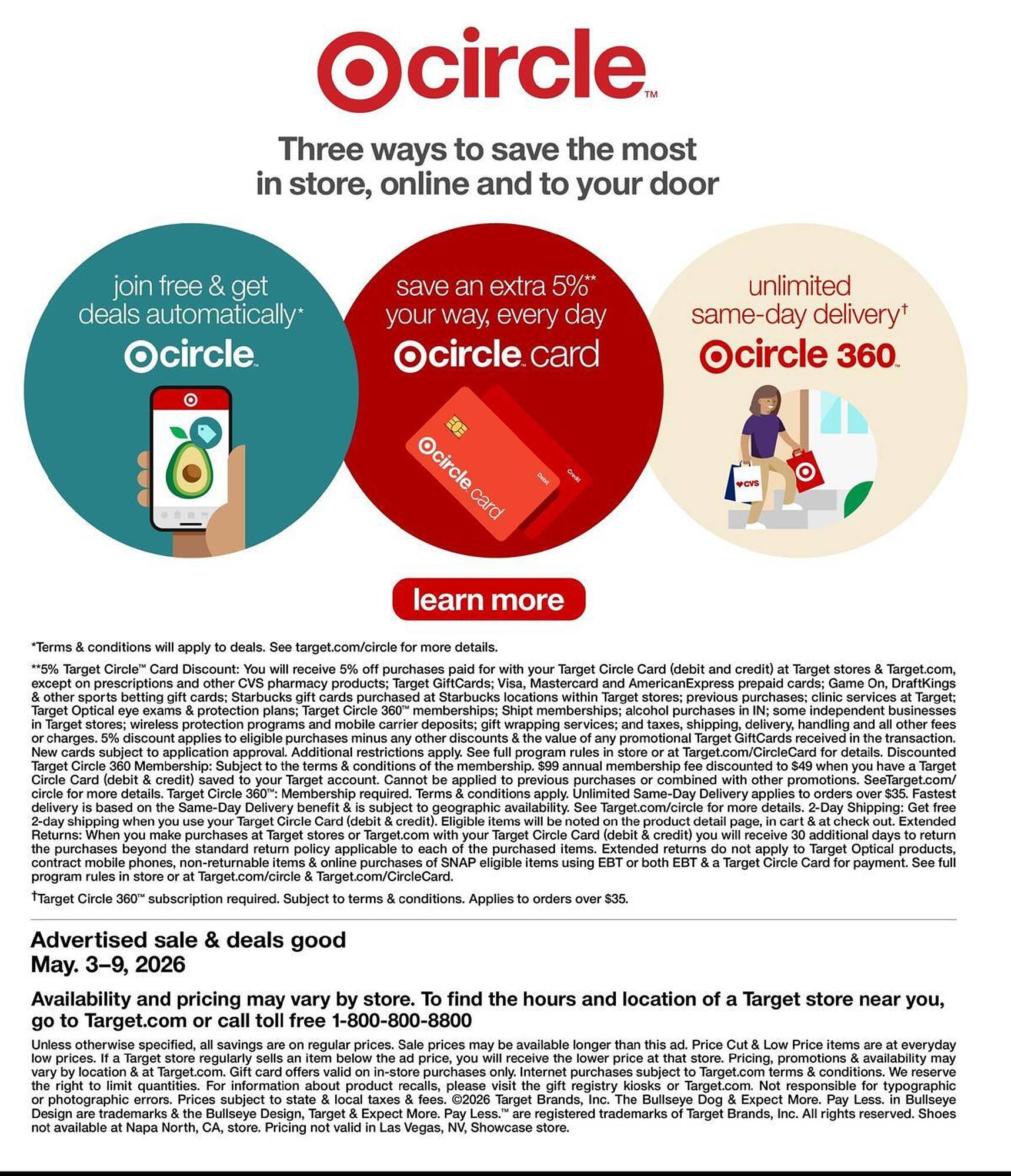 Target weekly ad