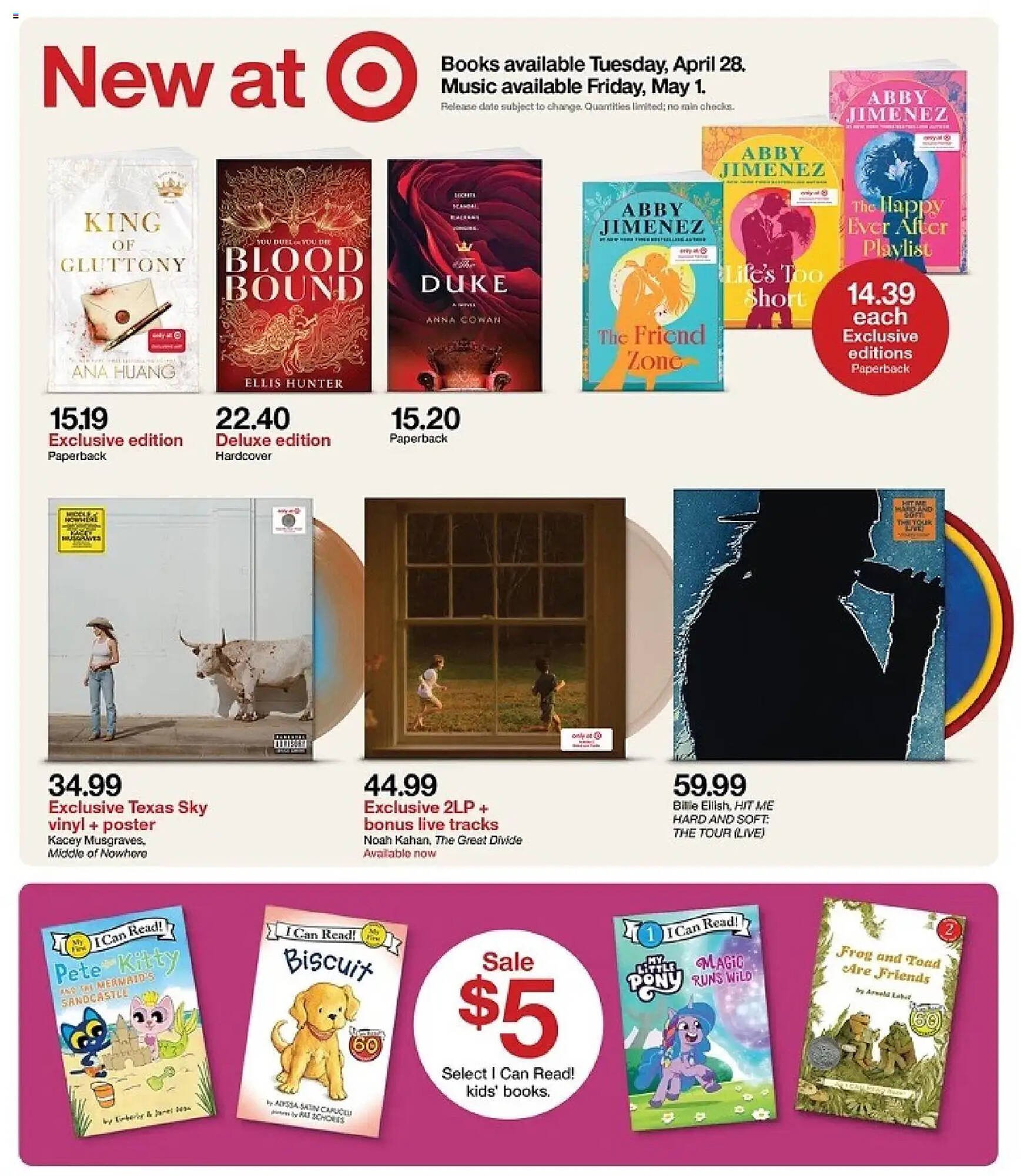 Target weekly ad