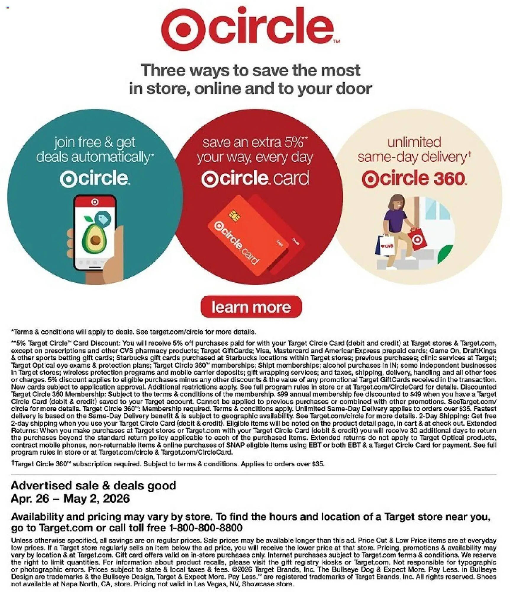 Target weekly ad