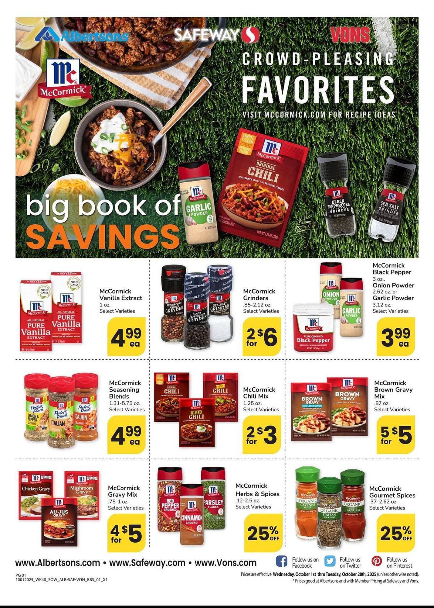 Safeway weekly ad (2025-10-01 - 2025-10-28) | 1