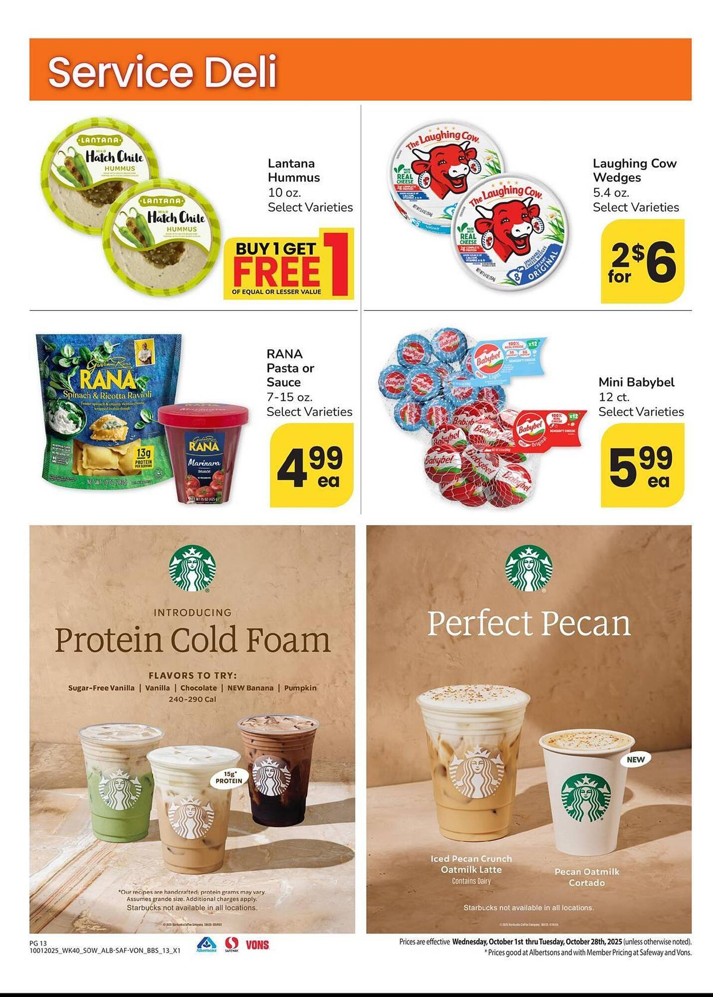 Safeway weekly ad (2025-10-01 - 2025-10-28) | 13