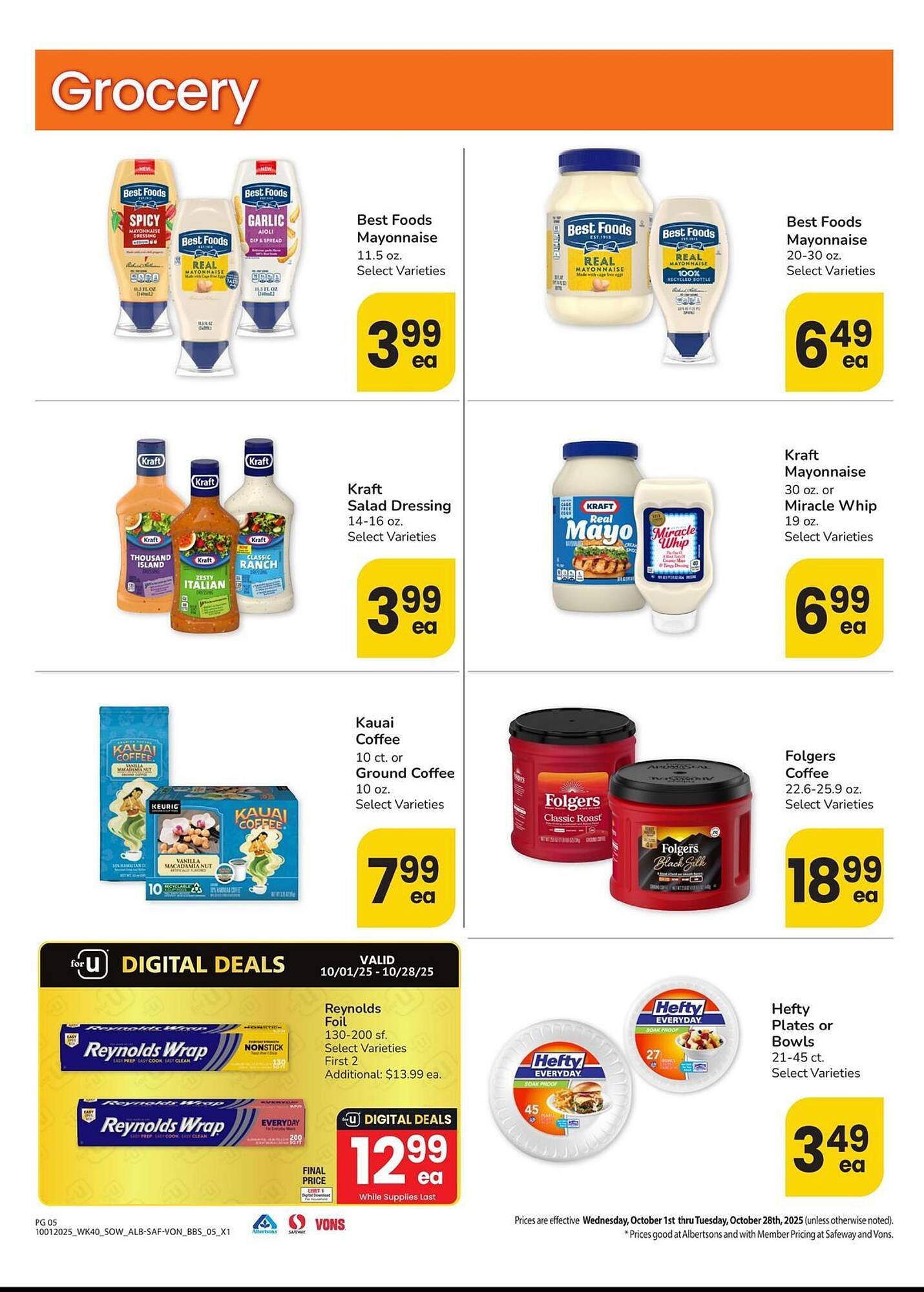 Safeway weekly ad (2025-10-01 - 2025-10-28) | 5
