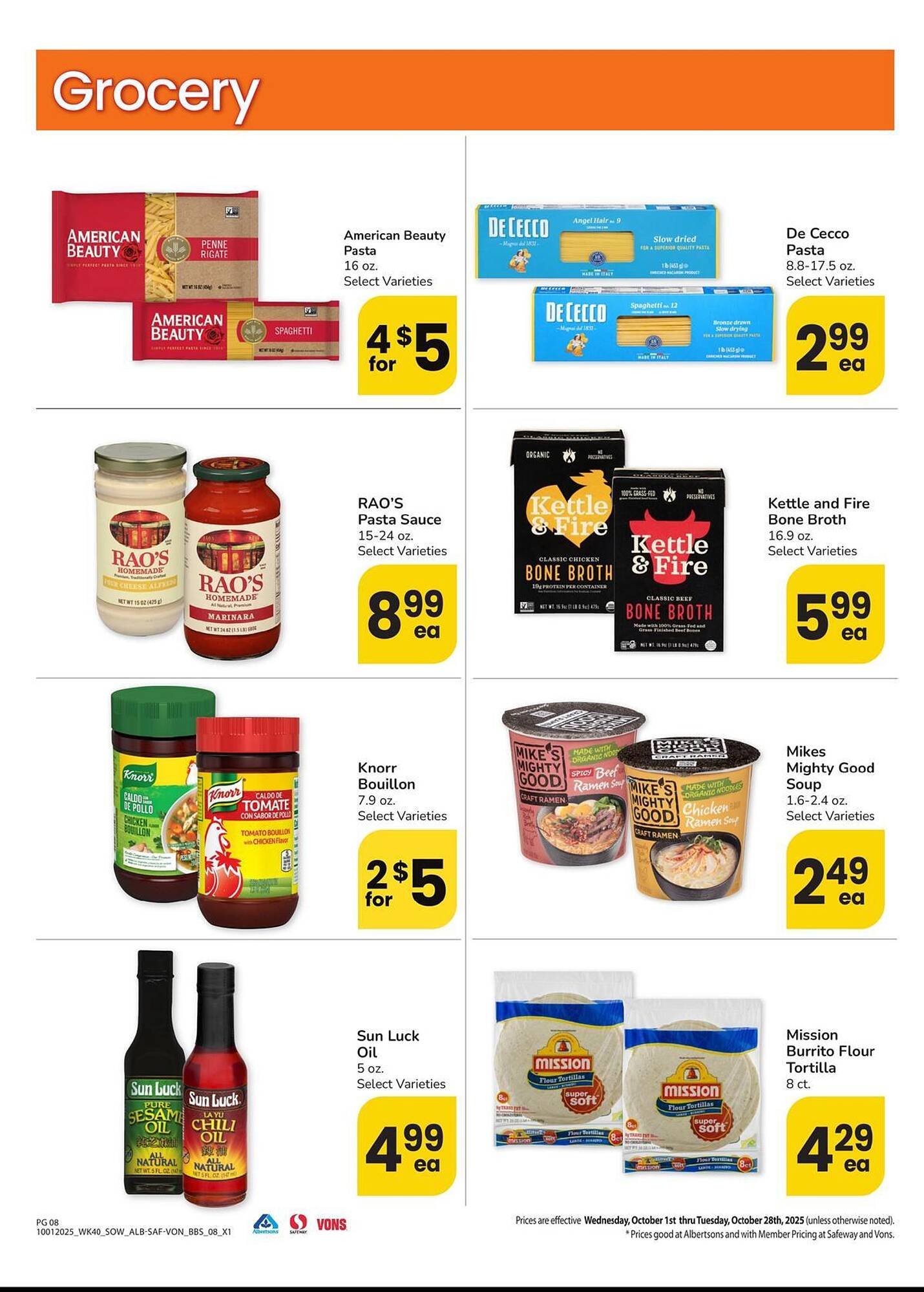 Safeway weekly ad (2025-10-01 - 2025-10-28) | 8