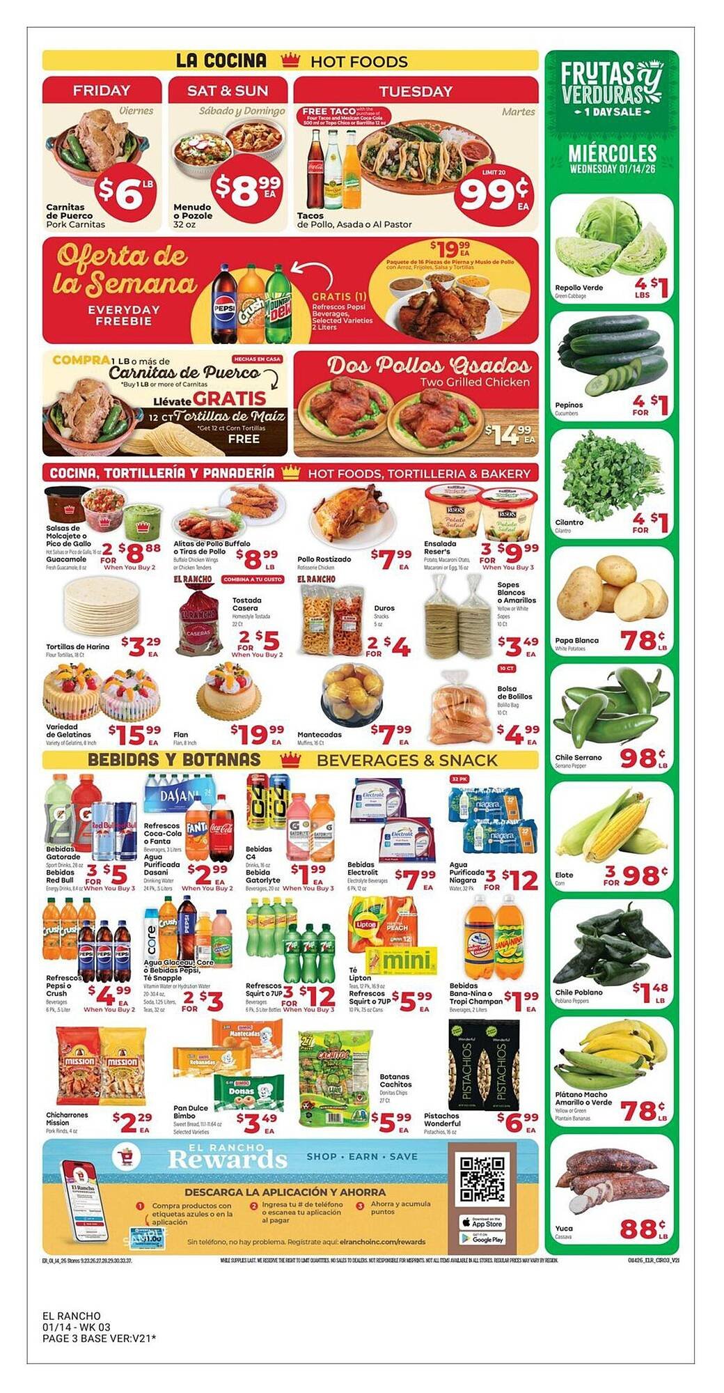 Supermercado El Rancho weekly ad