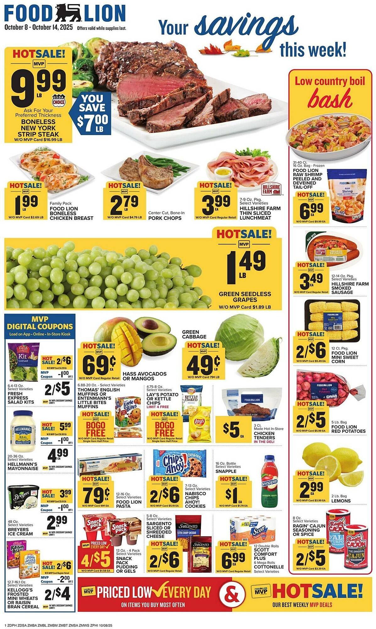 Food Lion weekly ad (2025-10-08 - 2025-10-14) | 1