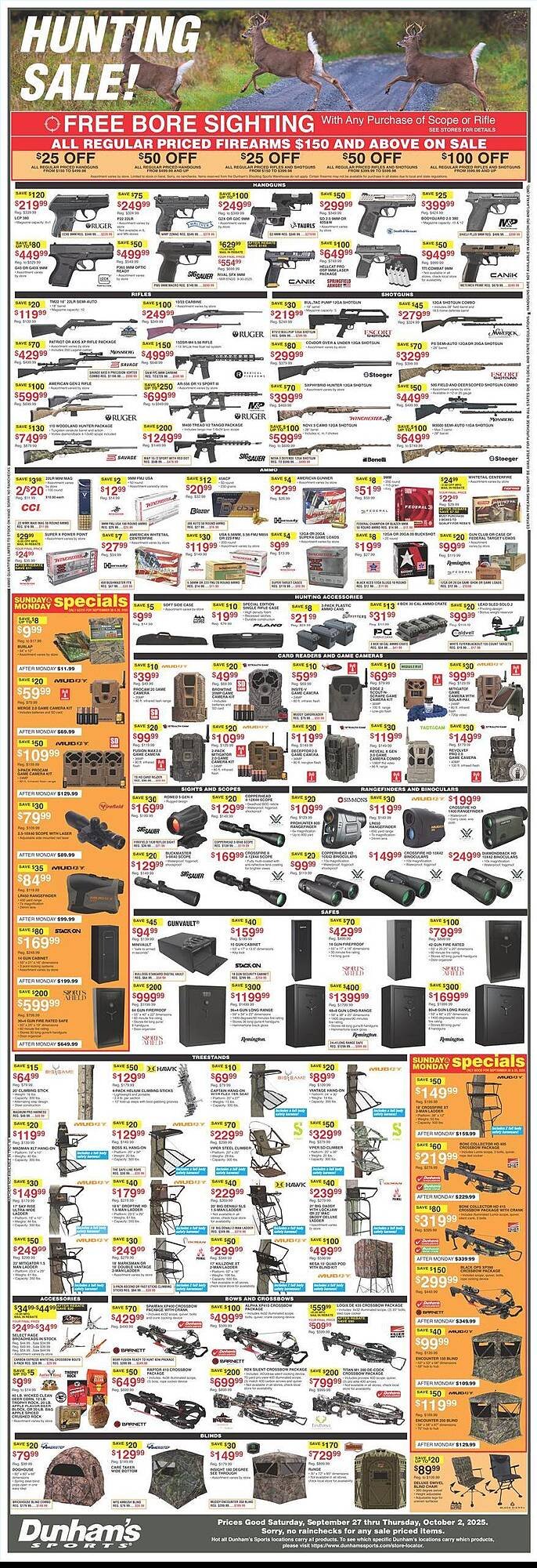 Dunham&#039;s Sports weekly ad (2025-09-27 - 2025-10-02) | 1