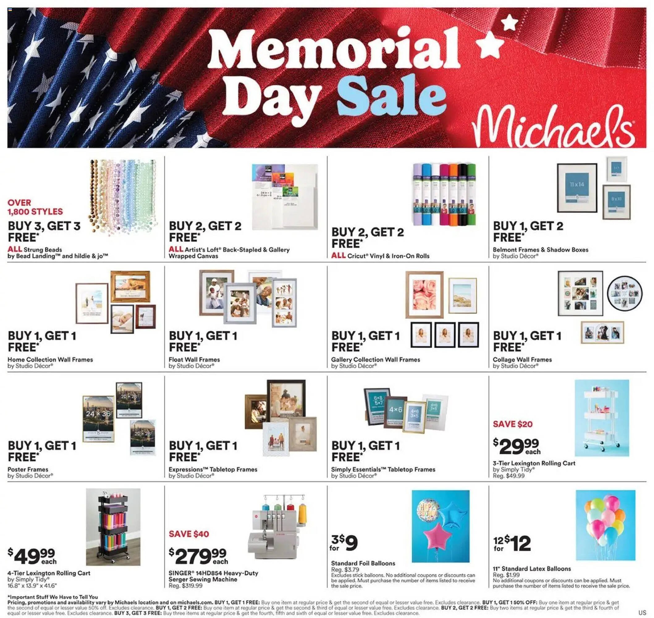 Michaels weekly ad
