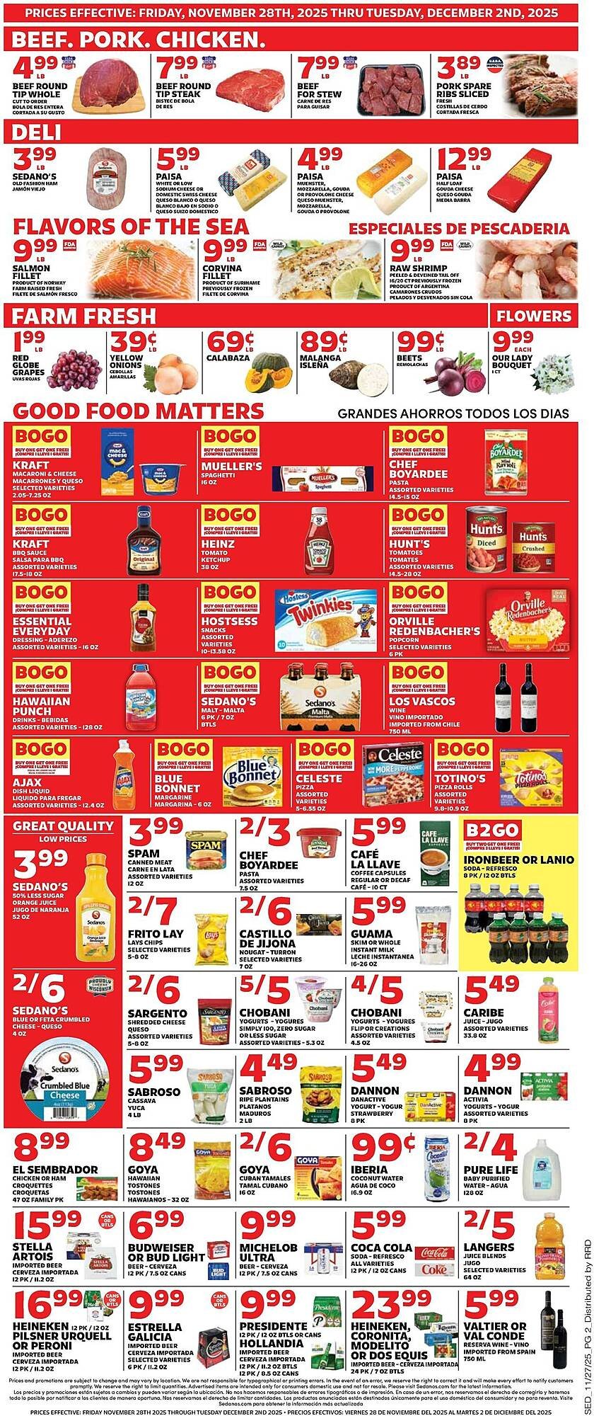 Sedano&#039;s weekly ad