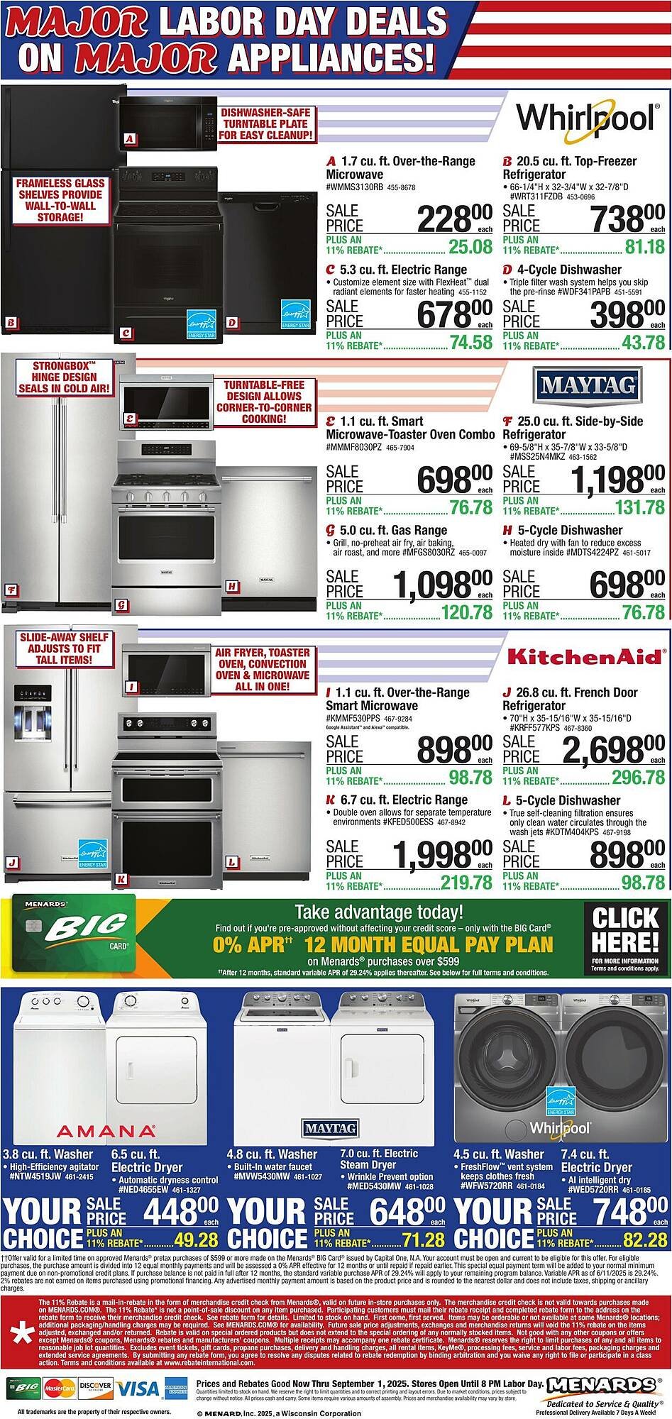 Menards Weekly Ad (2025-08-20 - 2025-09-01) | 1