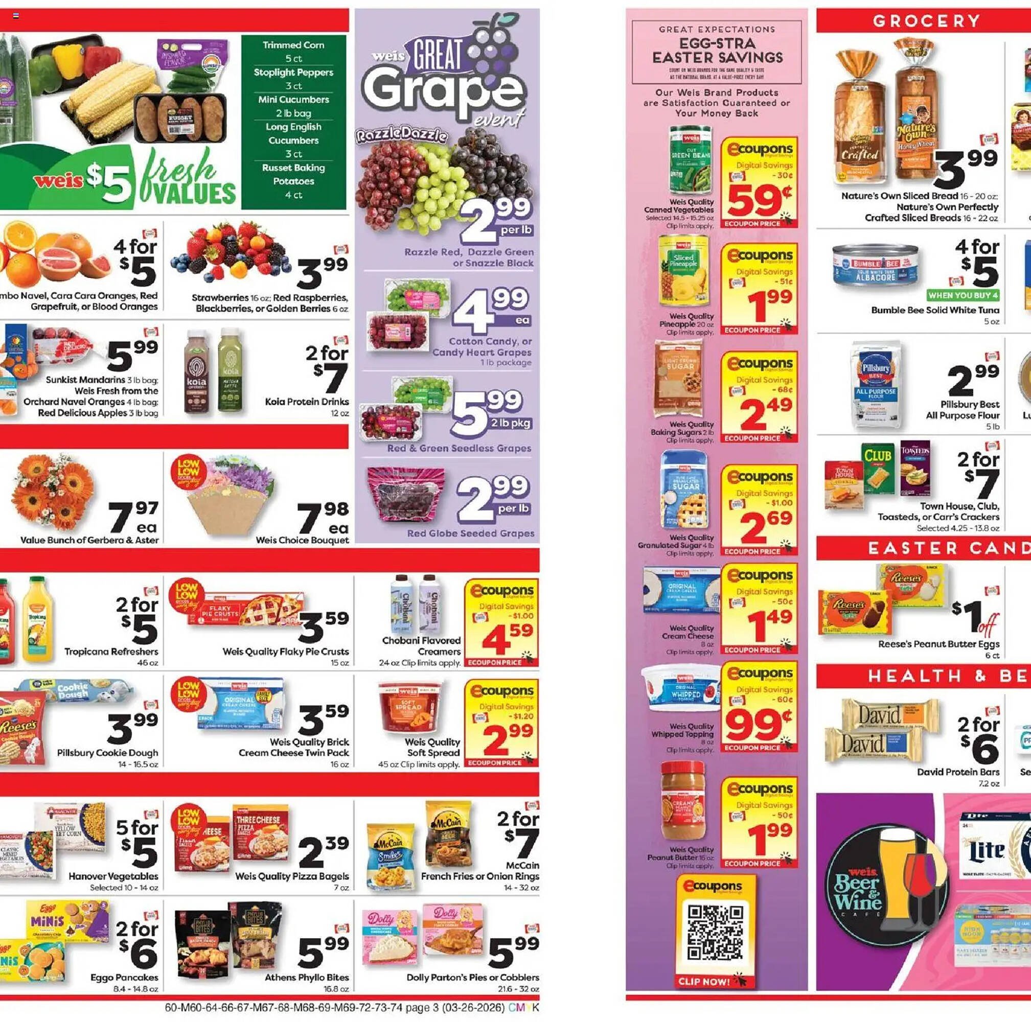 Weis Markets weekly ad
