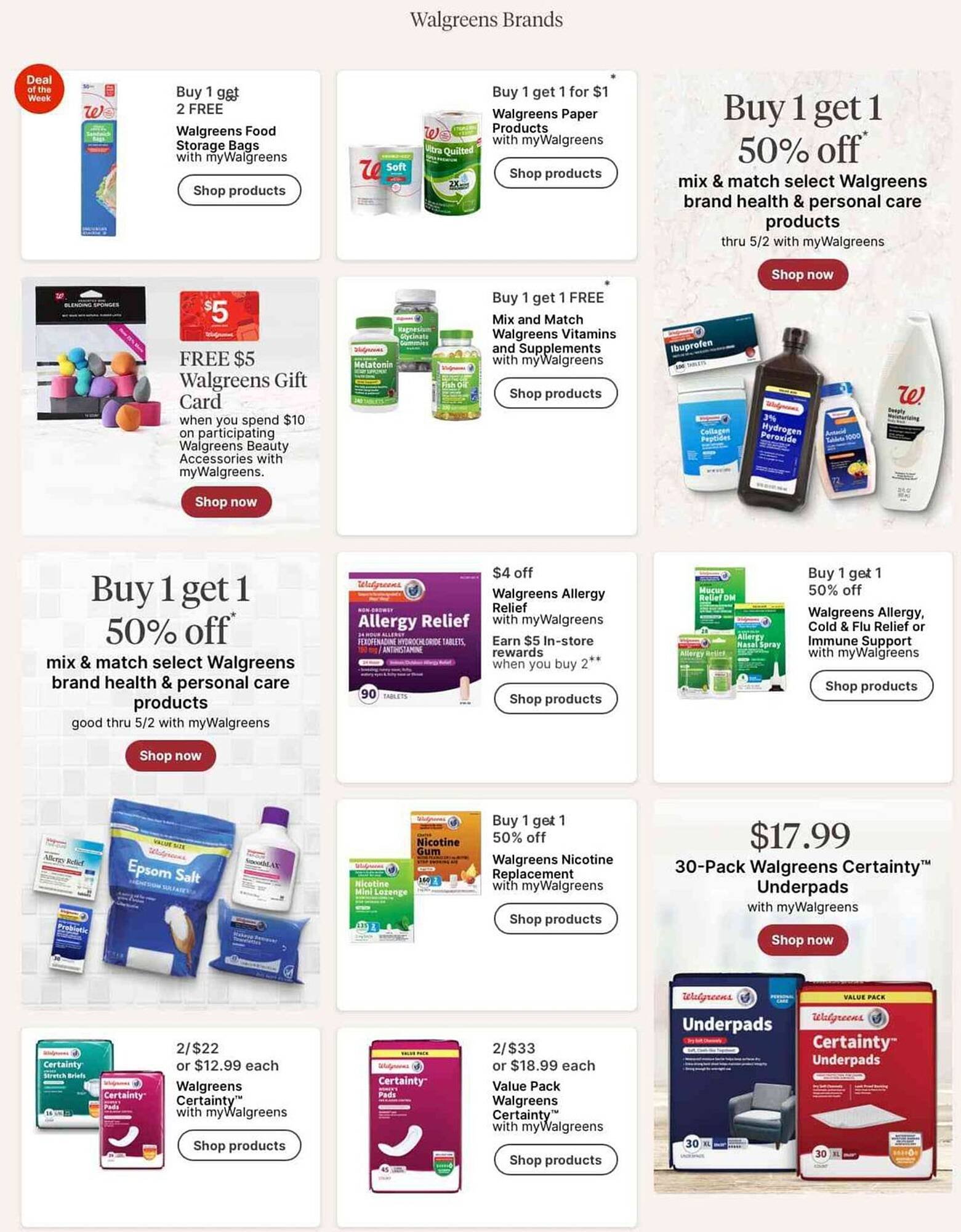 Walgreens weekly ad