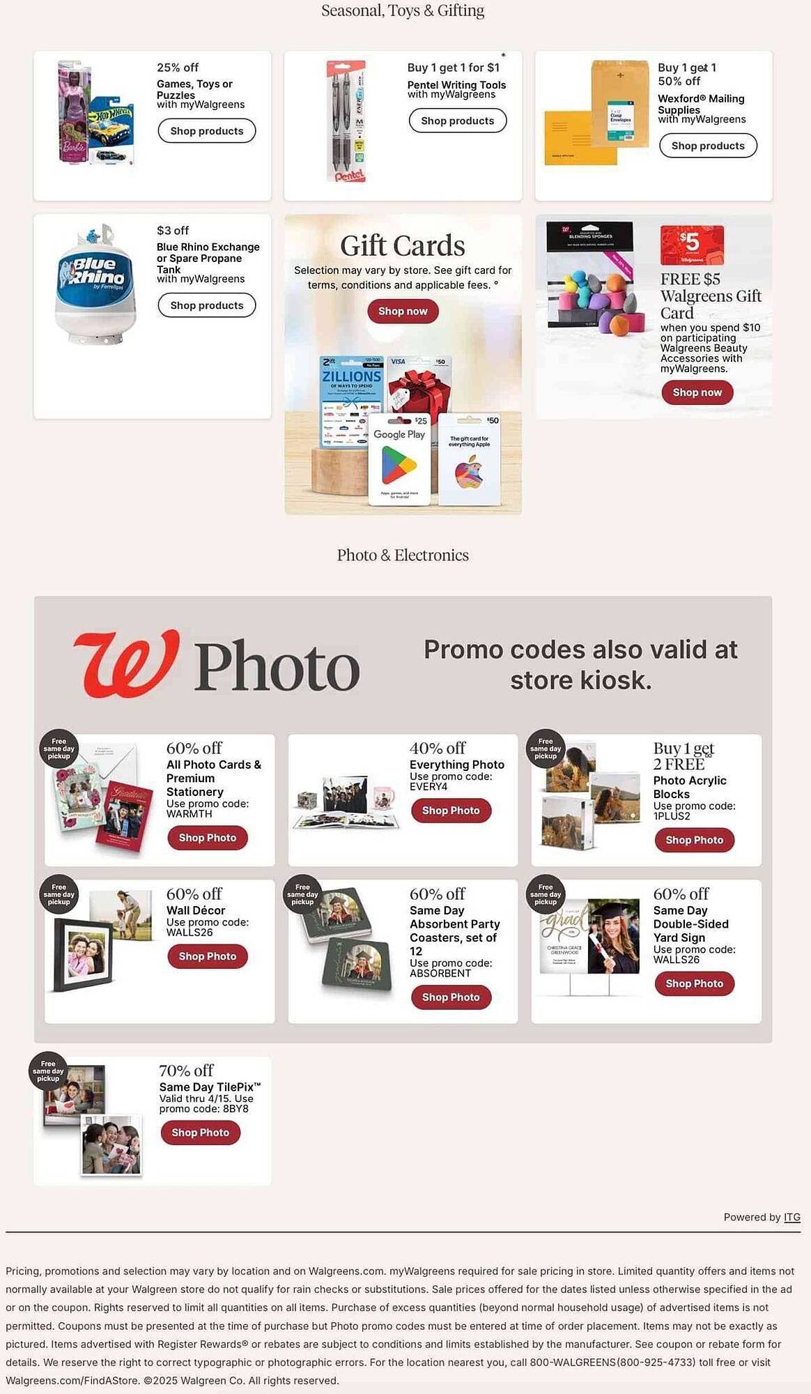Walgreens weekly ad