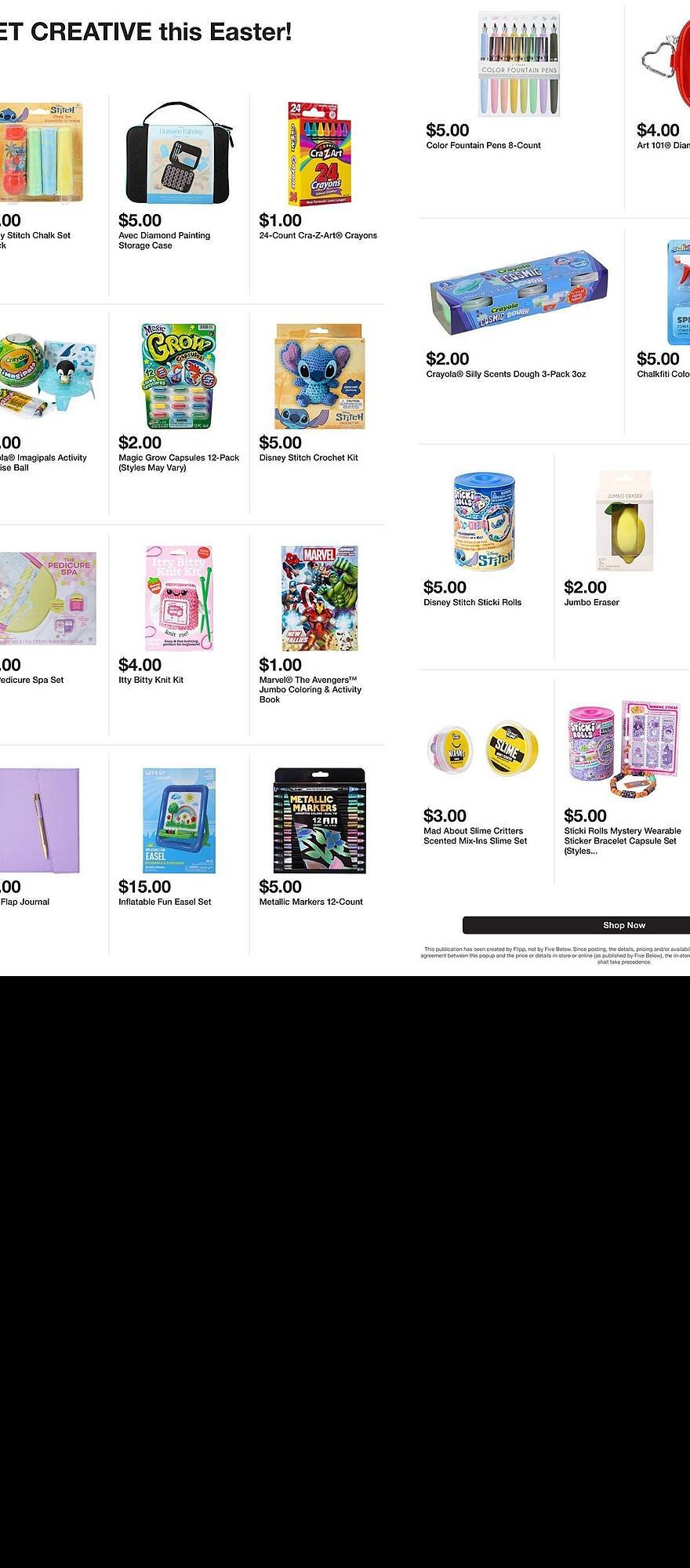 Five Below weekly ad