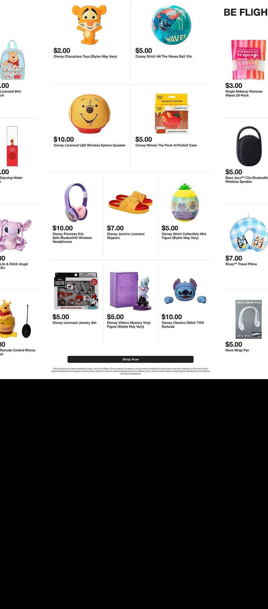 Five Below weekly ad