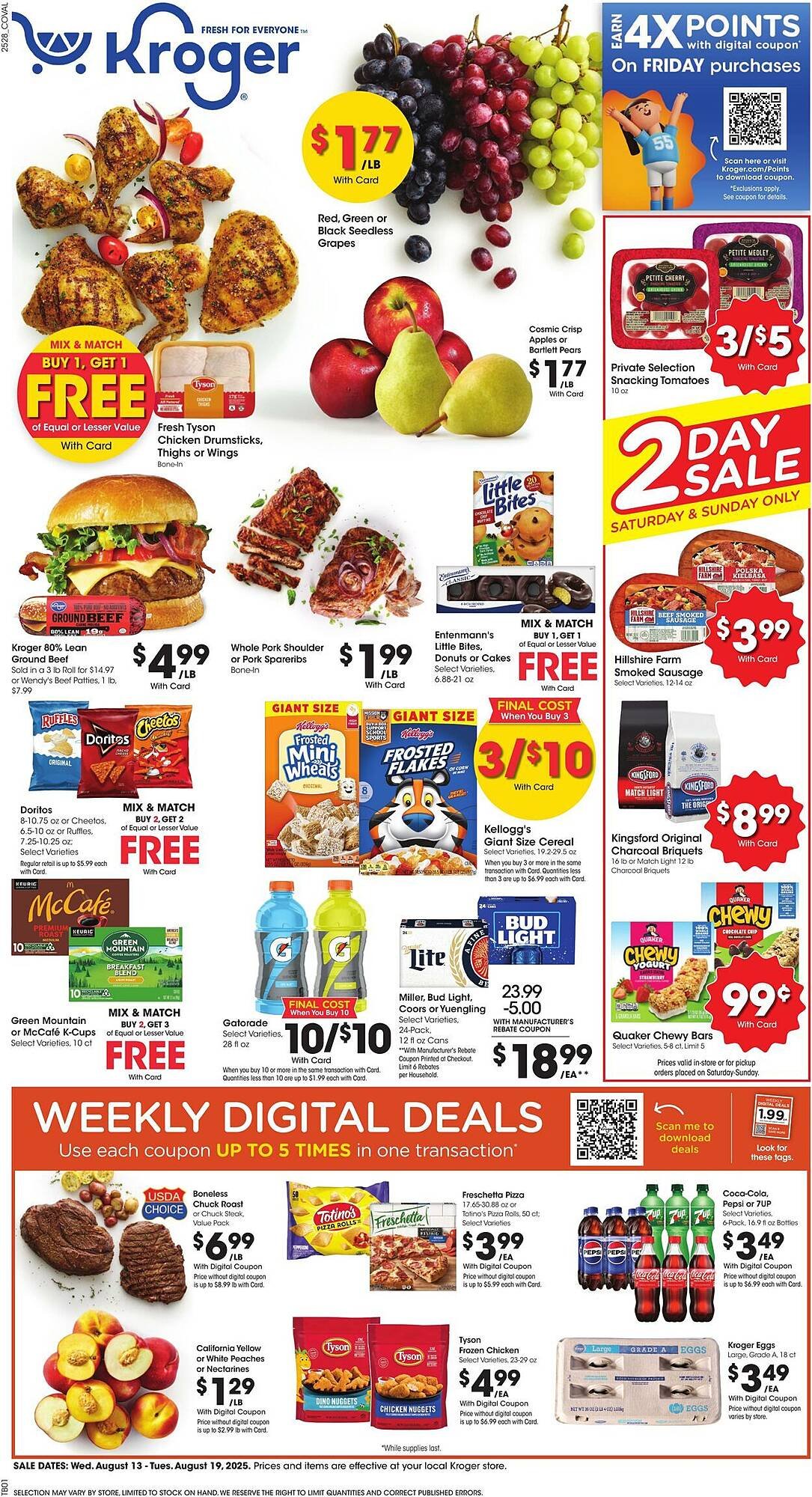 Kroger Weekly Ad (2025-08-13 - 2025-08-19) | 1