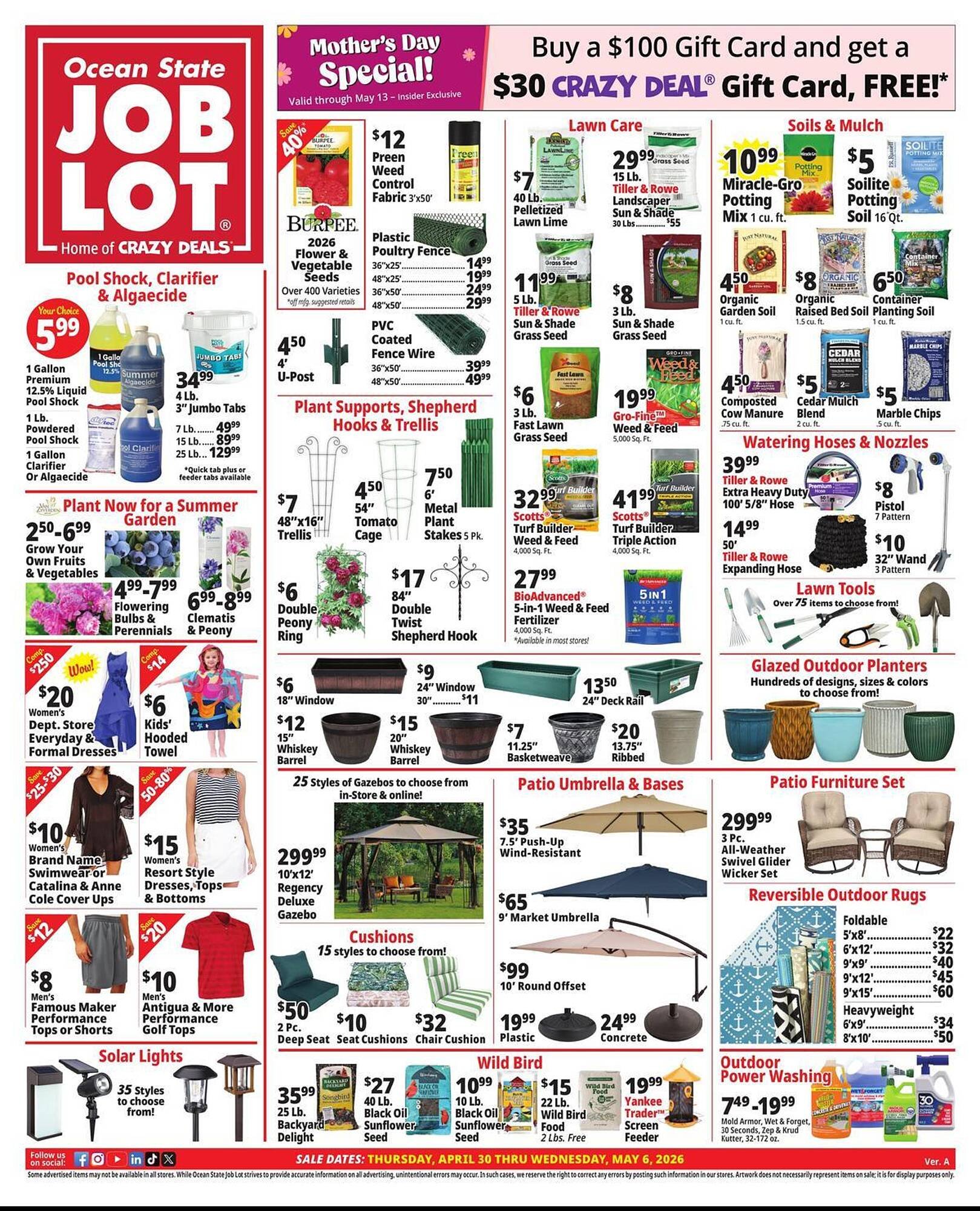 Ocean State Job Lot flyer