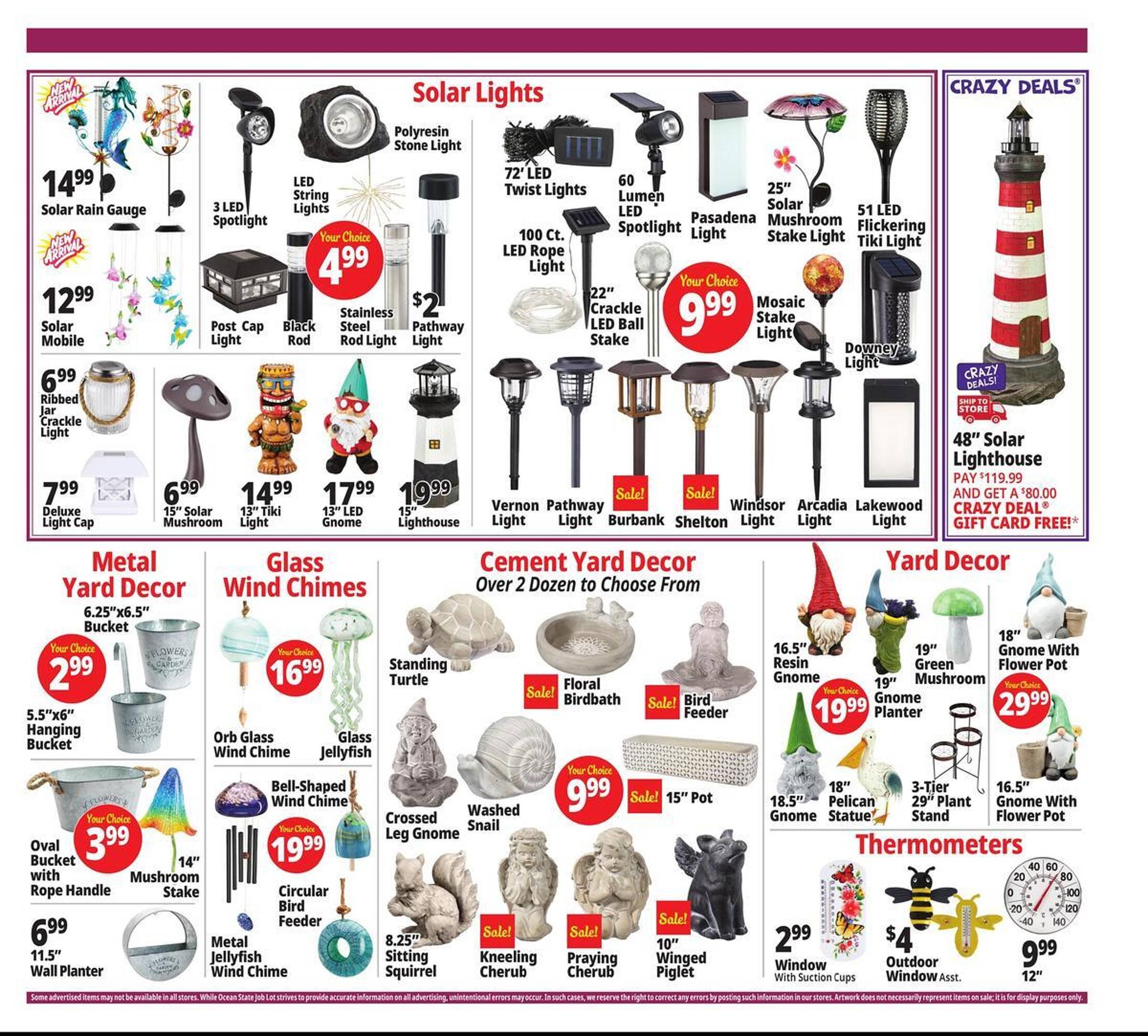 Ocean State Job Lot flyer