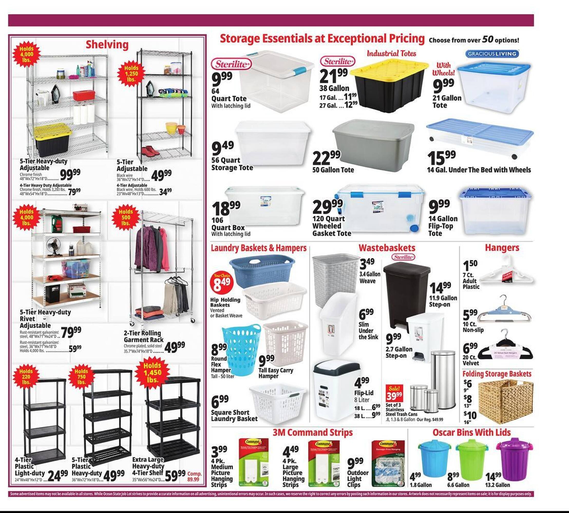 Ocean State Job Lot flyer