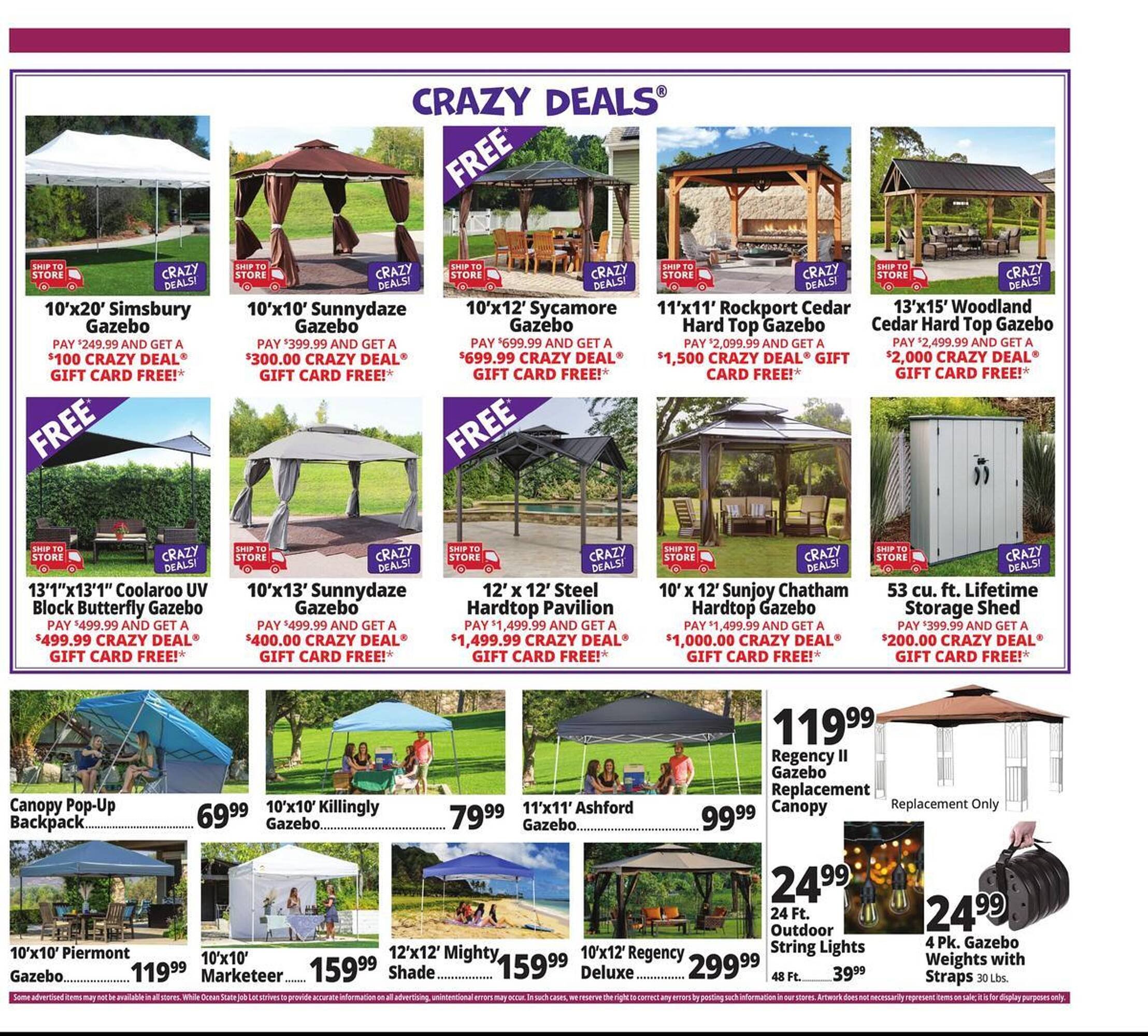 Ocean State Job Lot flyer