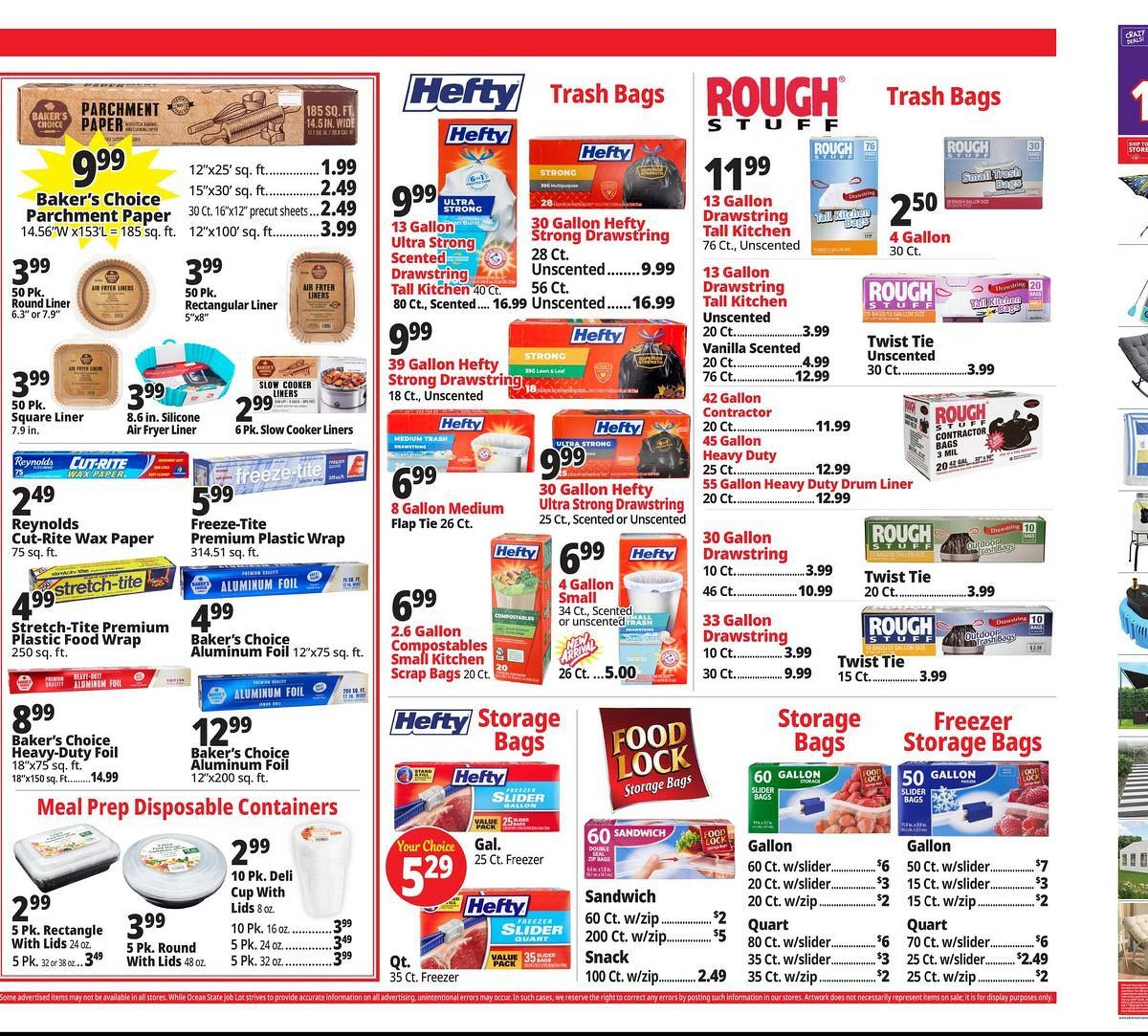 Ocean State Job Lot flyer