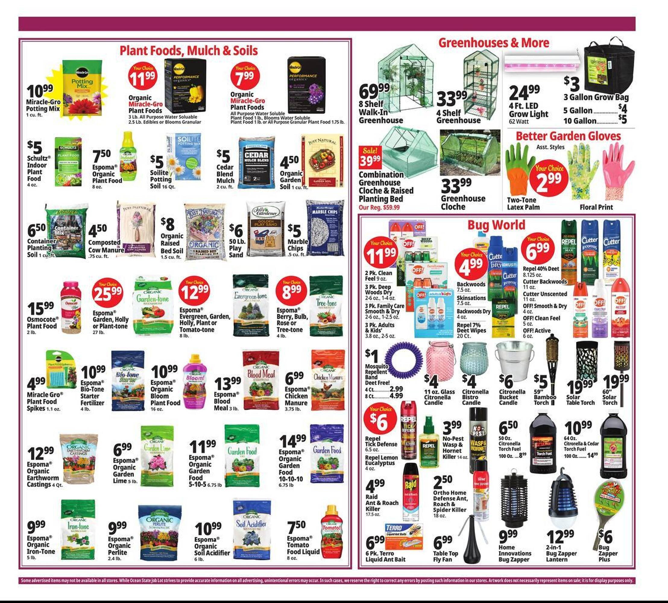 Ocean State Job Lot flyer
