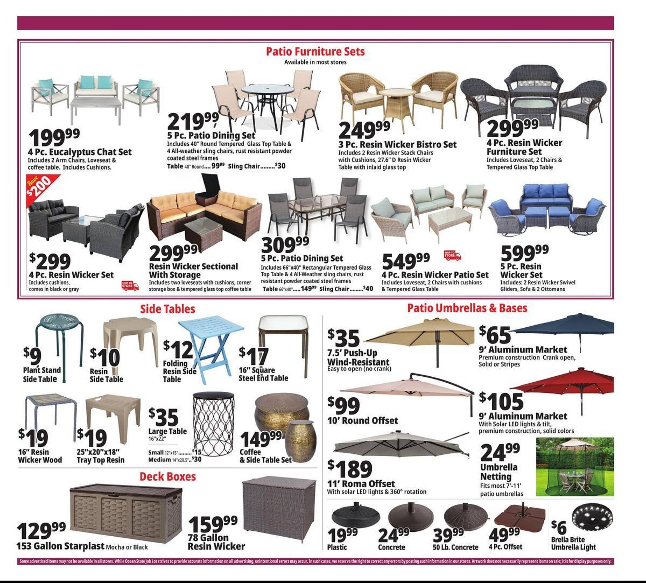 Ocean State Job Lot flyer