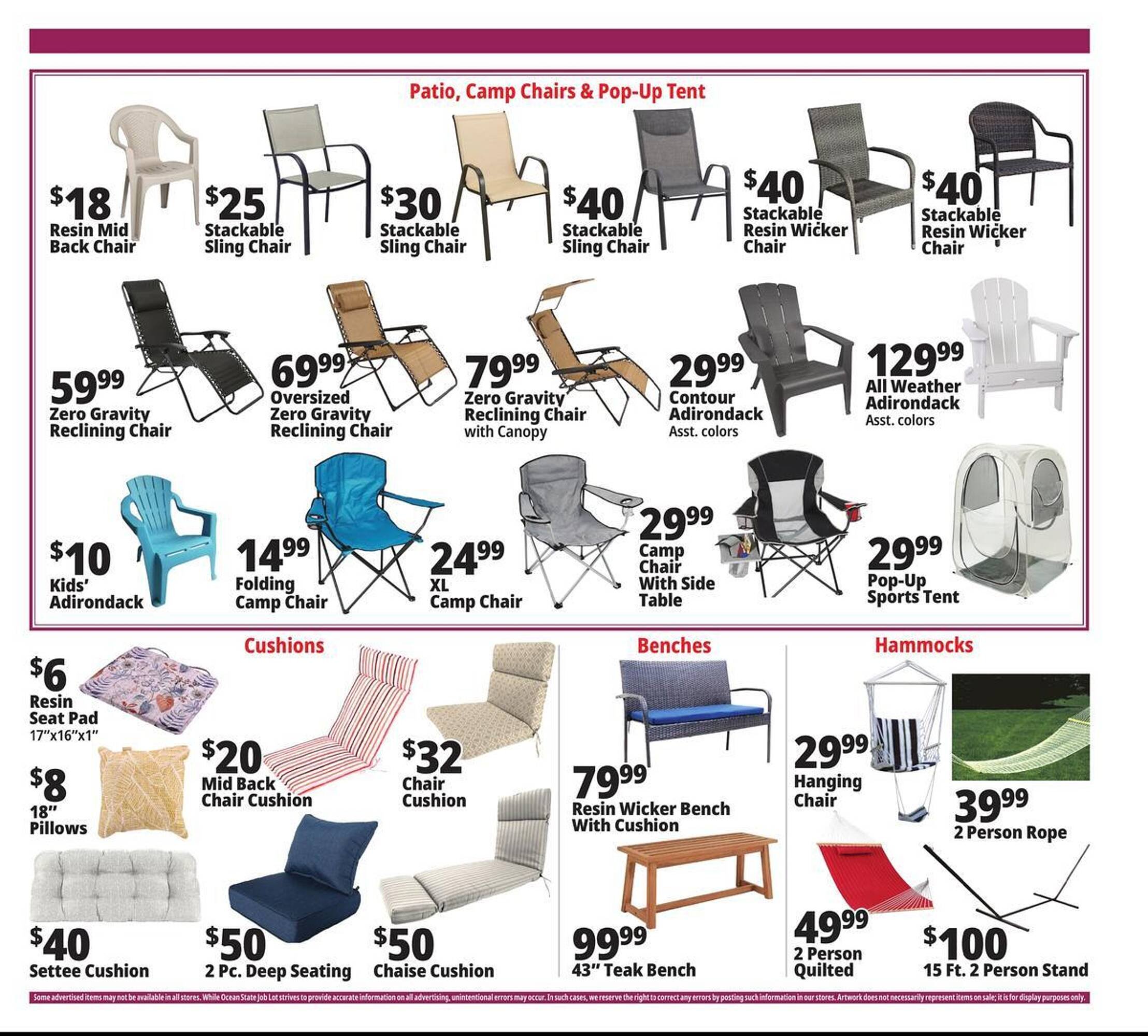 Ocean State Job Lot flyer
