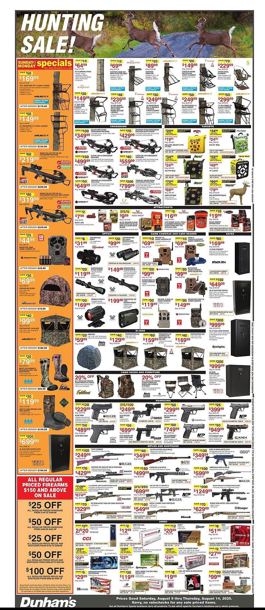 Dunham&#039;s Sports Weekly Ad (2025-08-09 - 2025-08-14) | 1