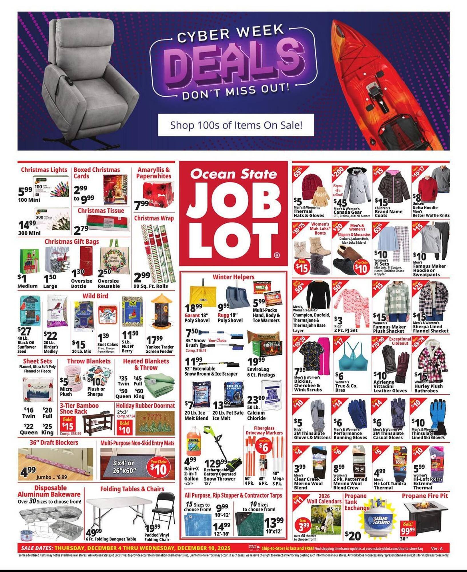 Ocean State Job Lot flyer