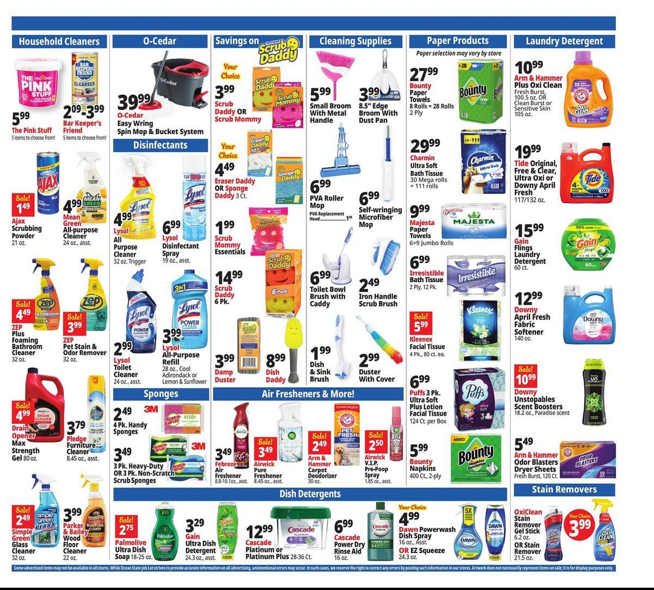 Ocean State Job Lot flyer