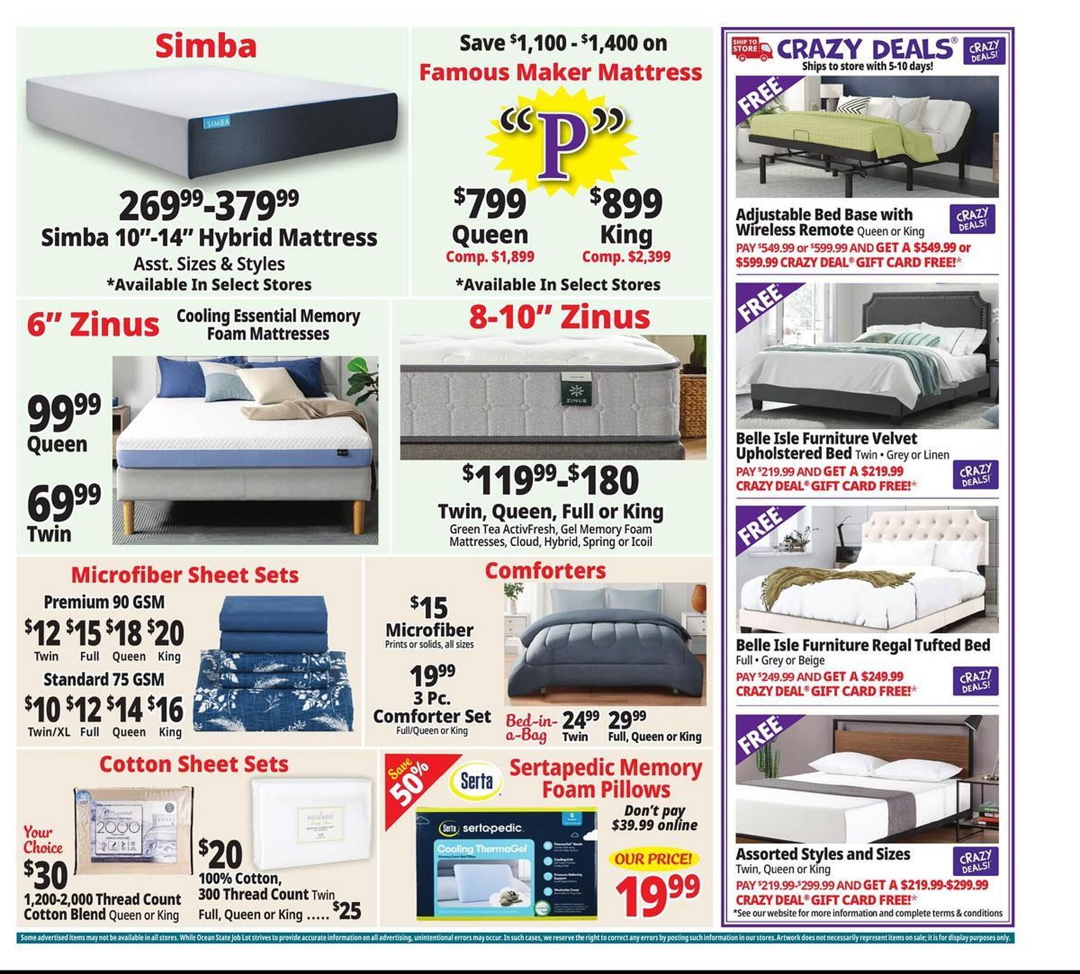 Ocean State Job Lot flyer