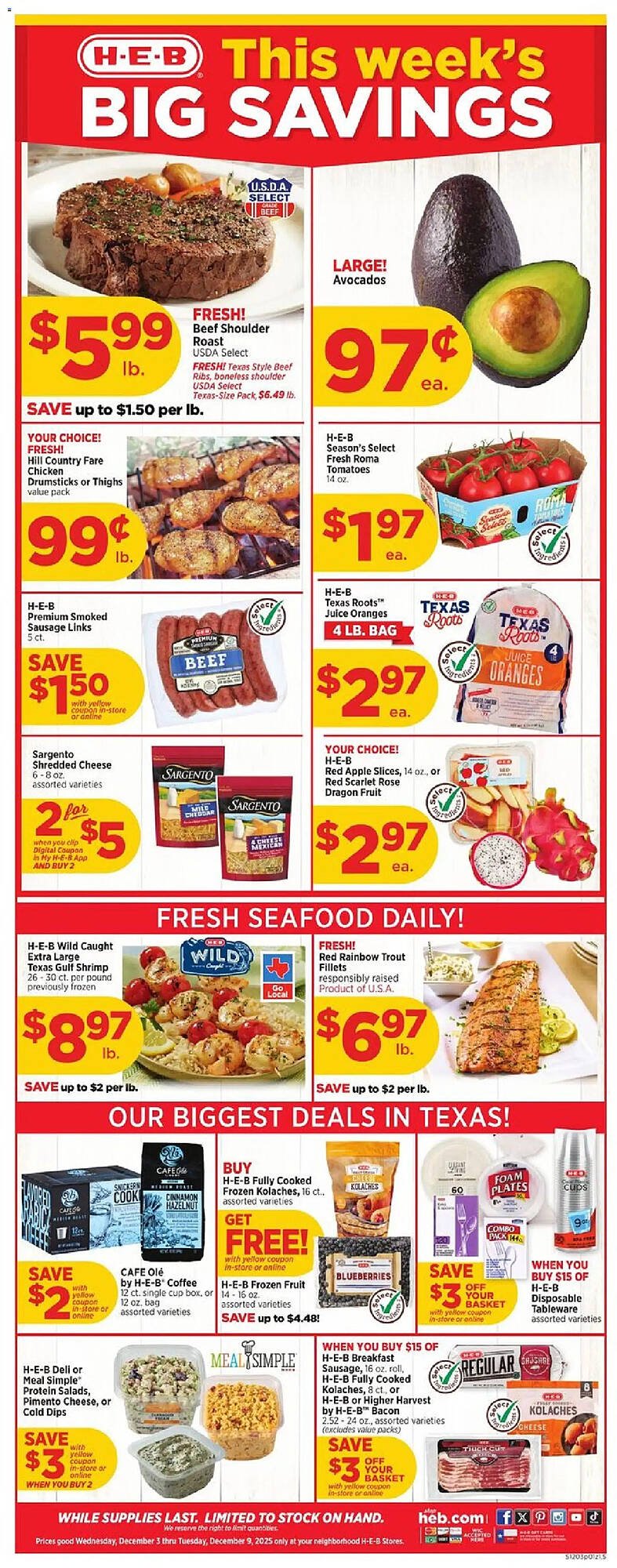 H-E-B weekly ad