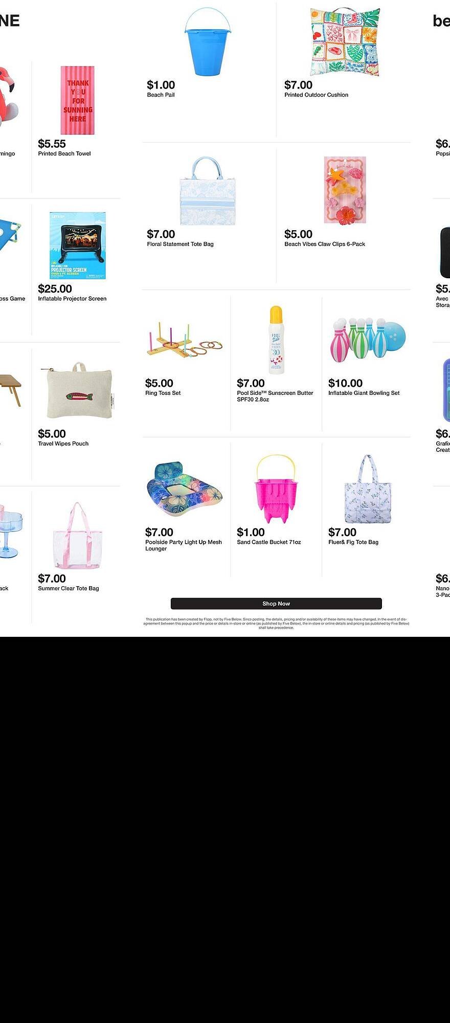 Five Below weekly ad