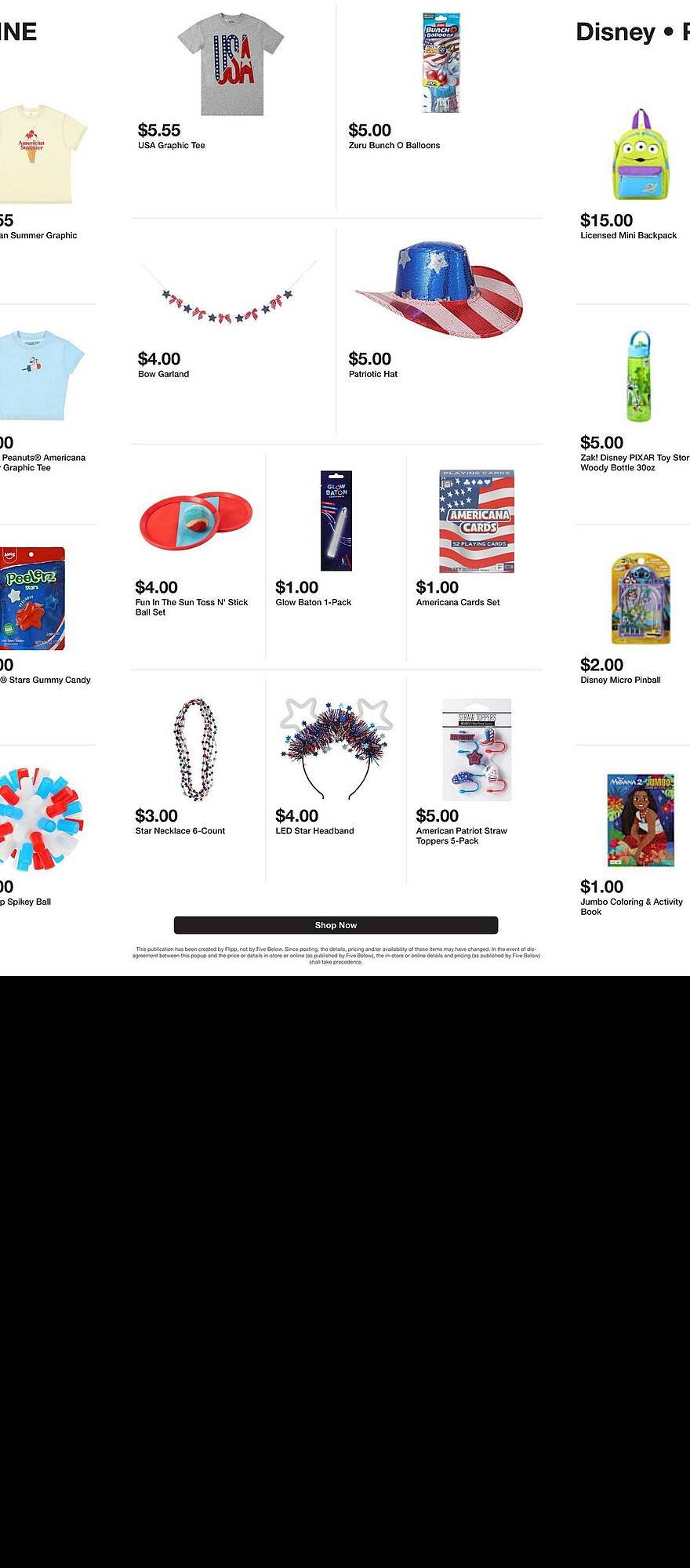 Five Below weekly ad