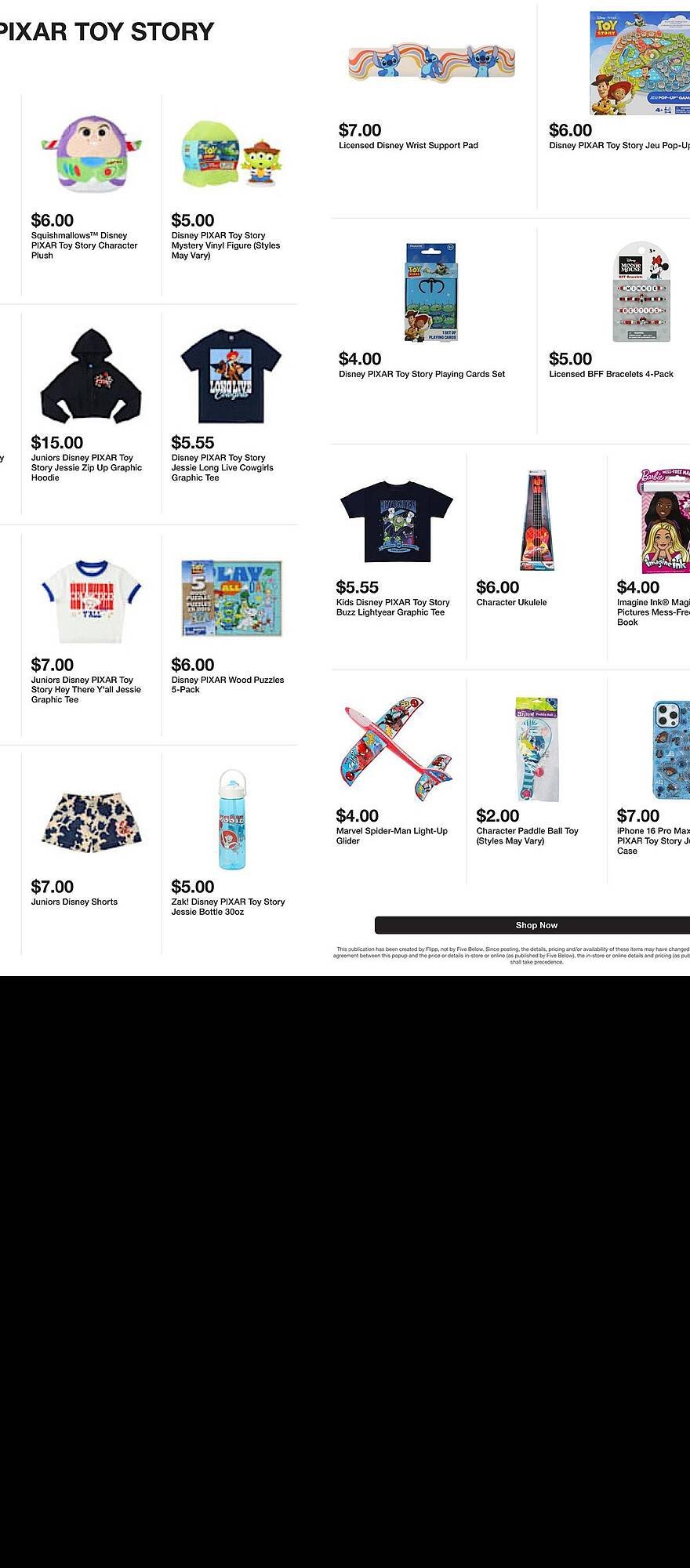 Five Below weekly ad