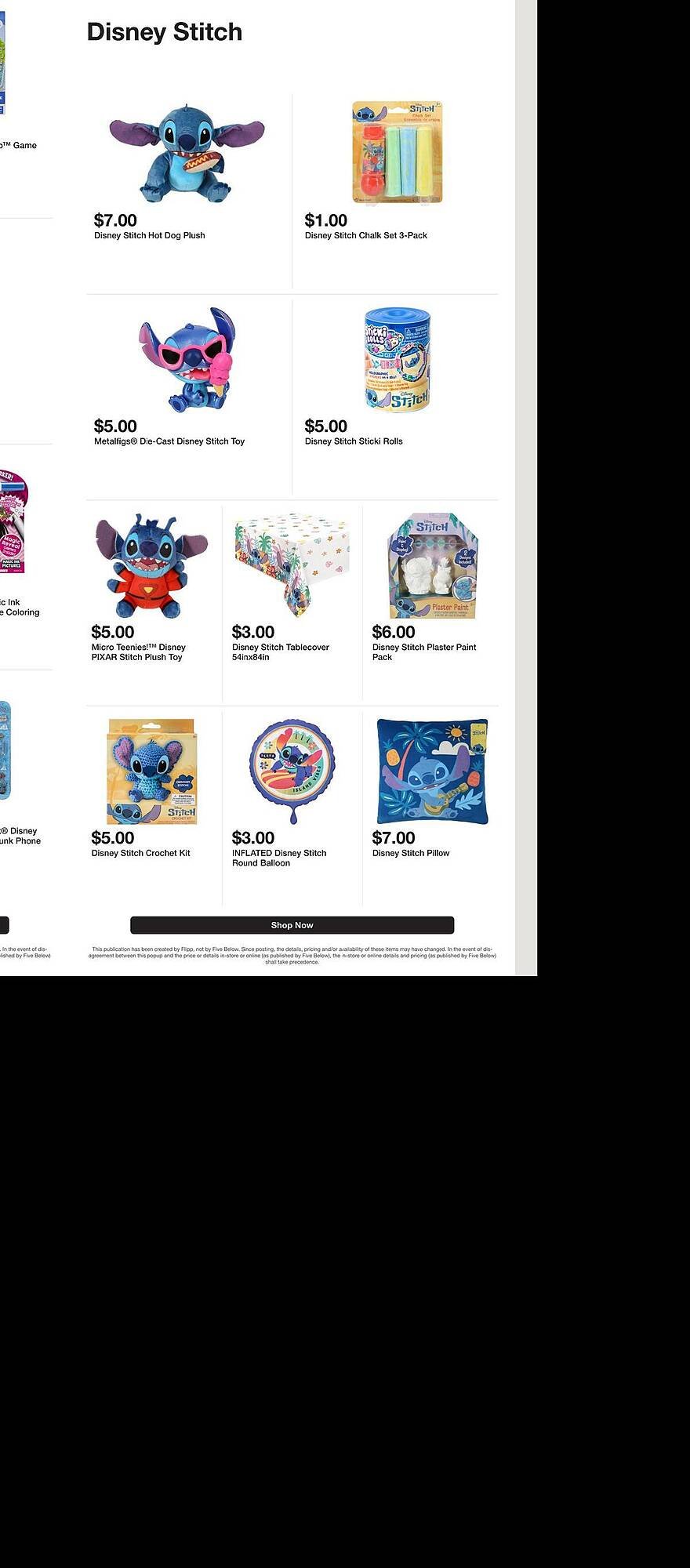 Five Below weekly ad